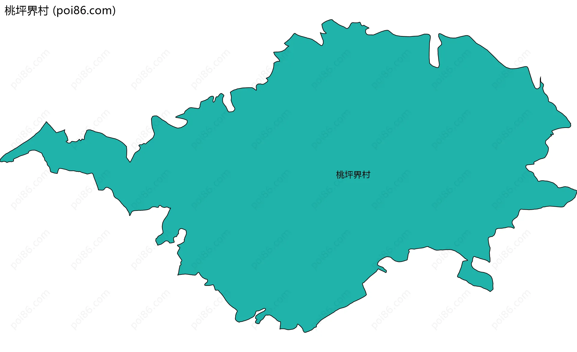 桃坪界村边界地图