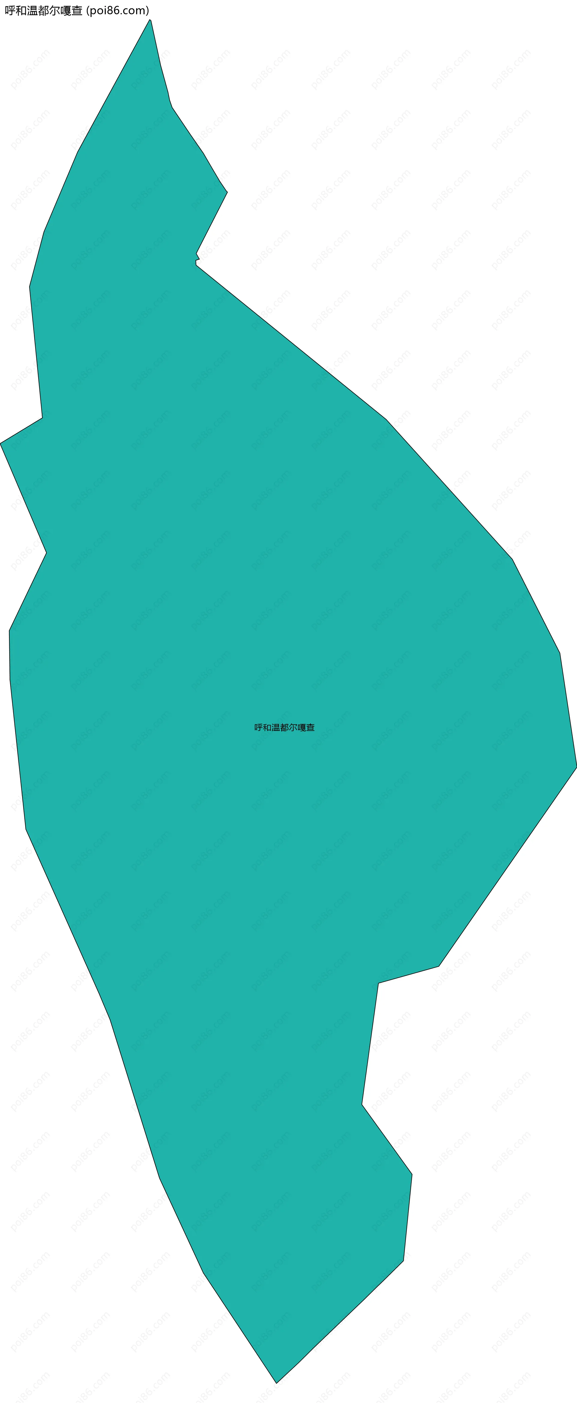 呼和温都尔嘎查边界地图