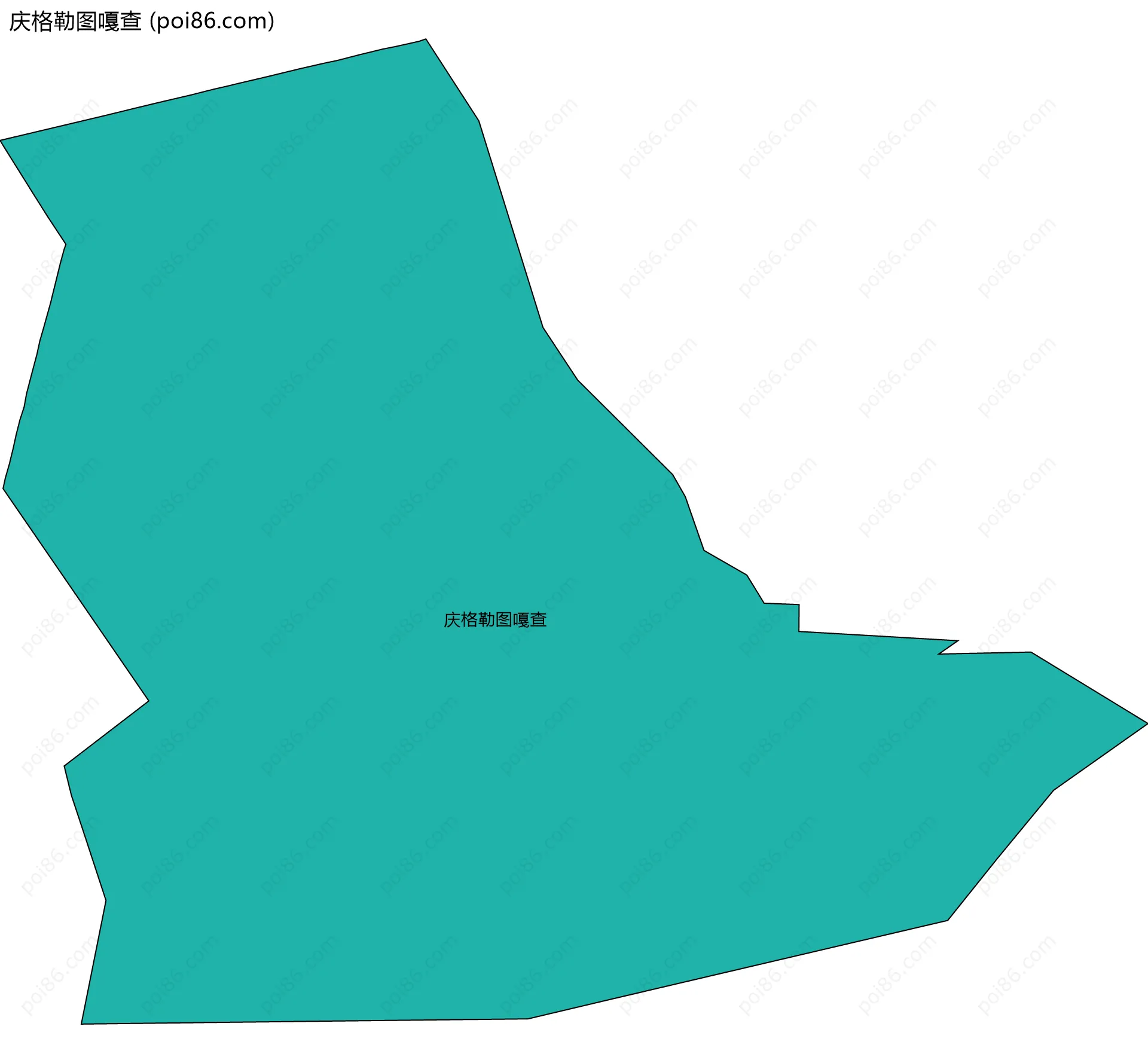 庆格勒图嘎查边界地图
