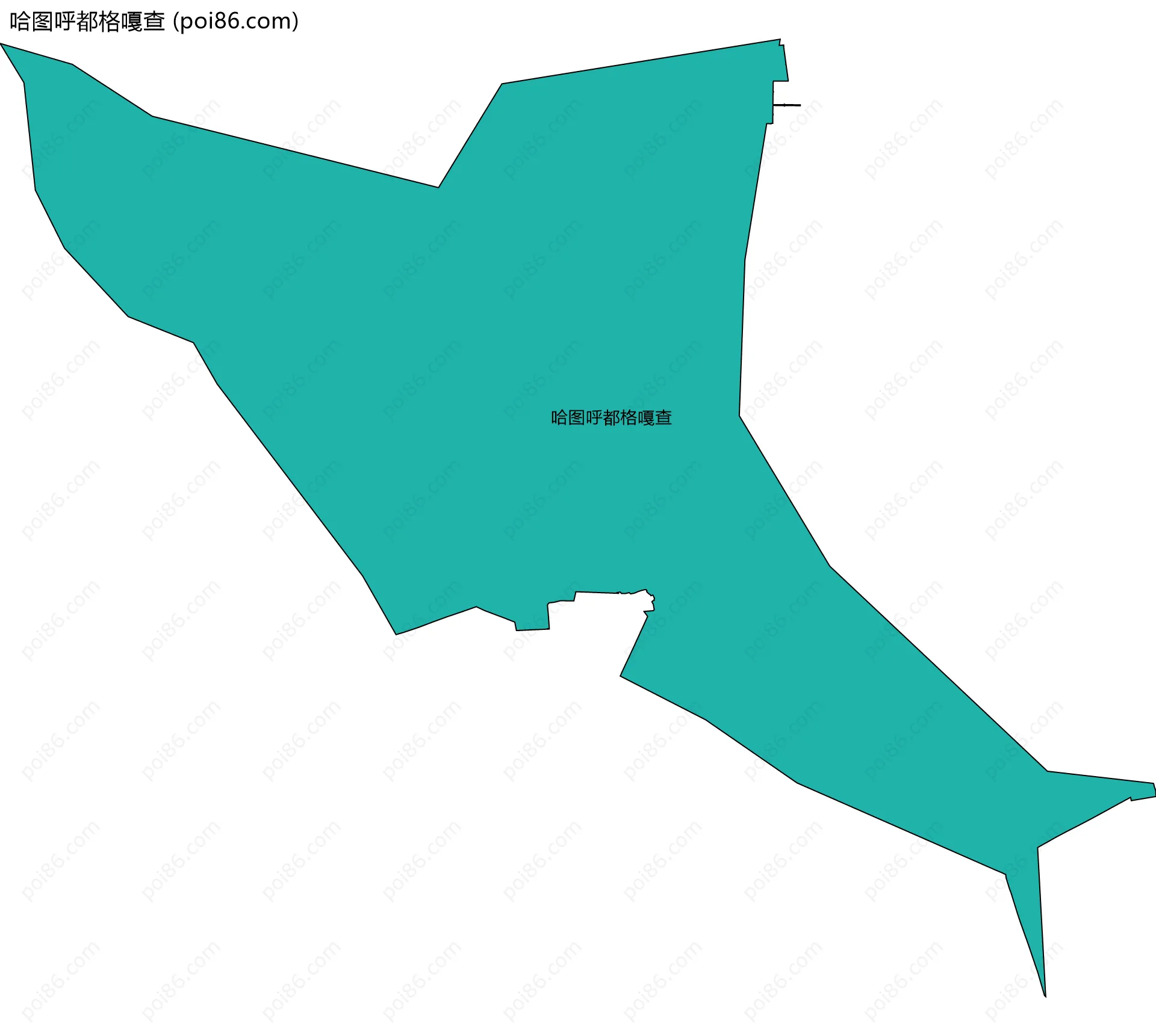 哈图呼都格嘎查边界地图