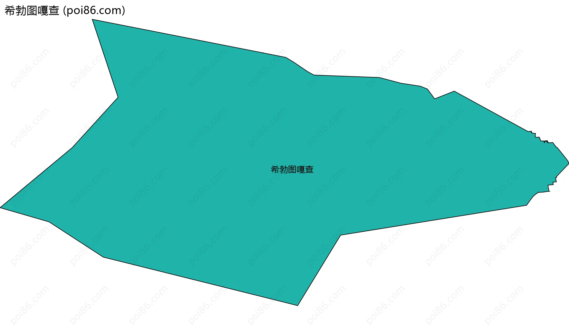 希勃图嘎查边界地图