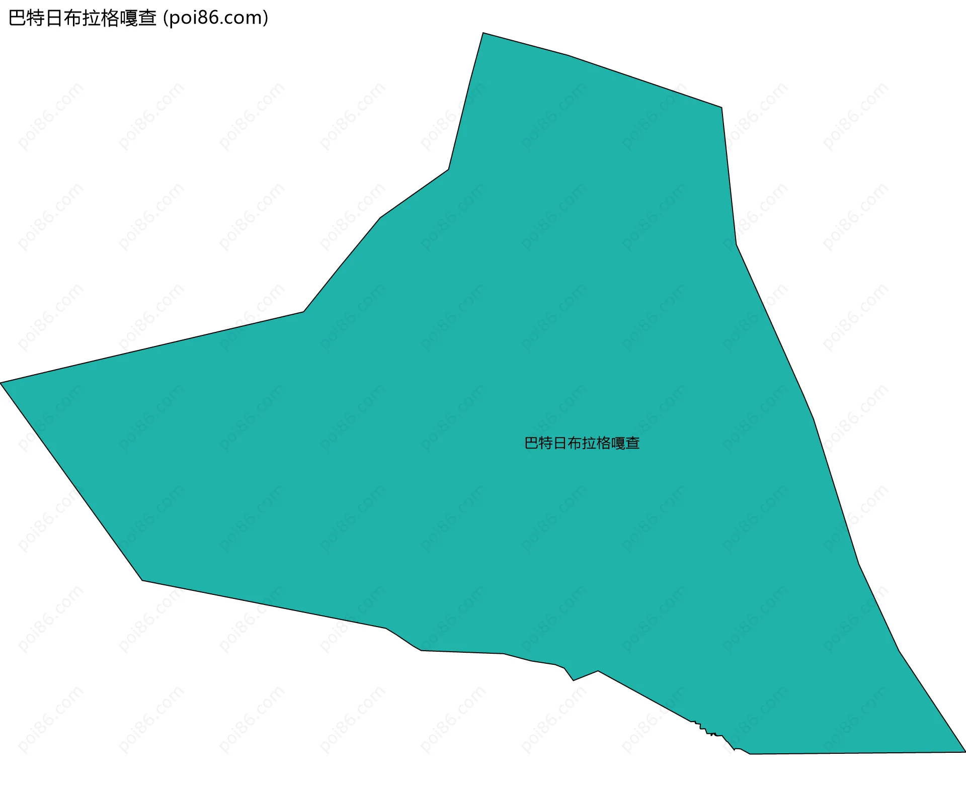 巴特日布拉格嘎查边界地图