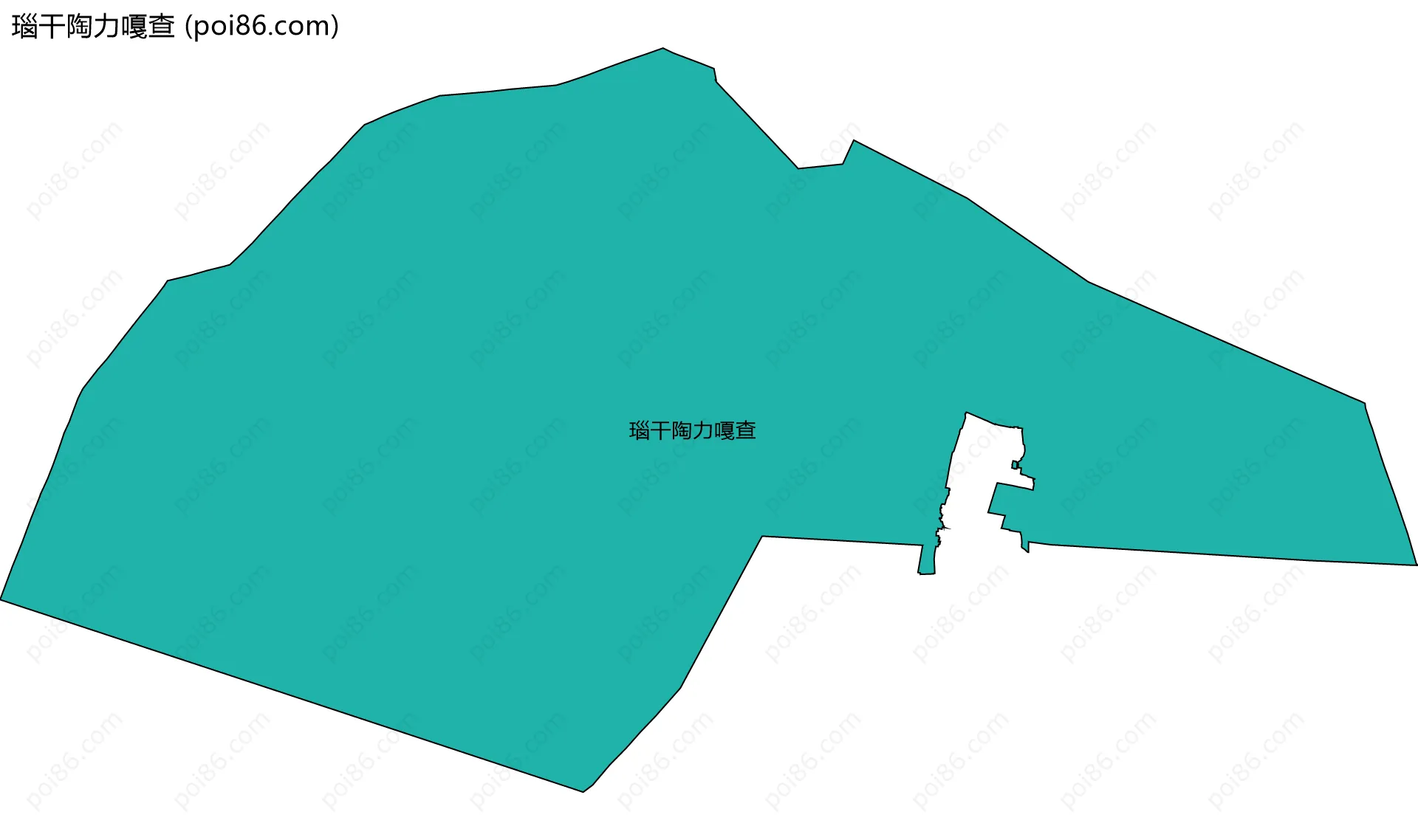 瑙干陶力嘎查边界地图