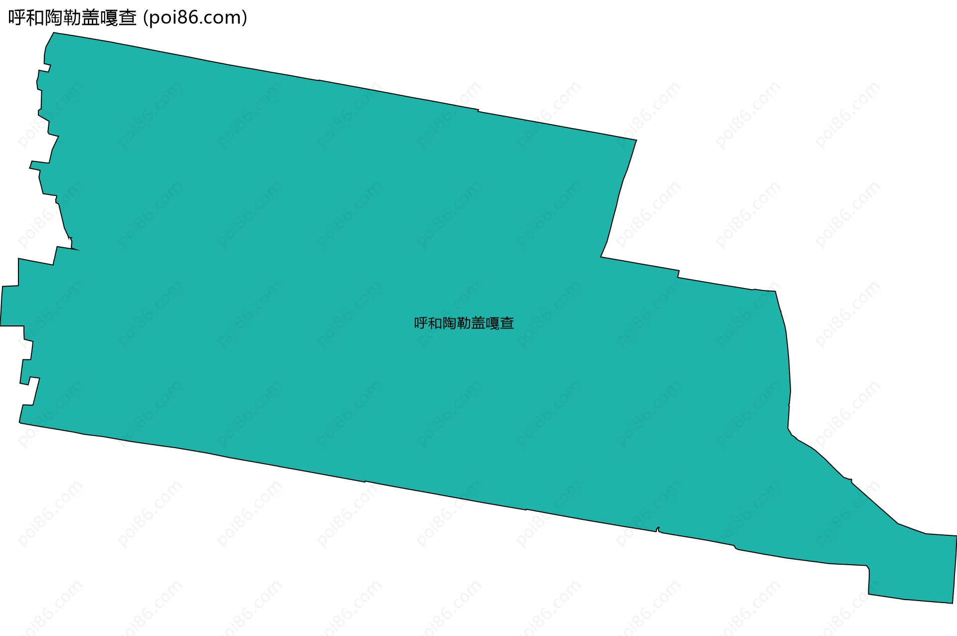 呼和陶勒盖嘎查边界地图