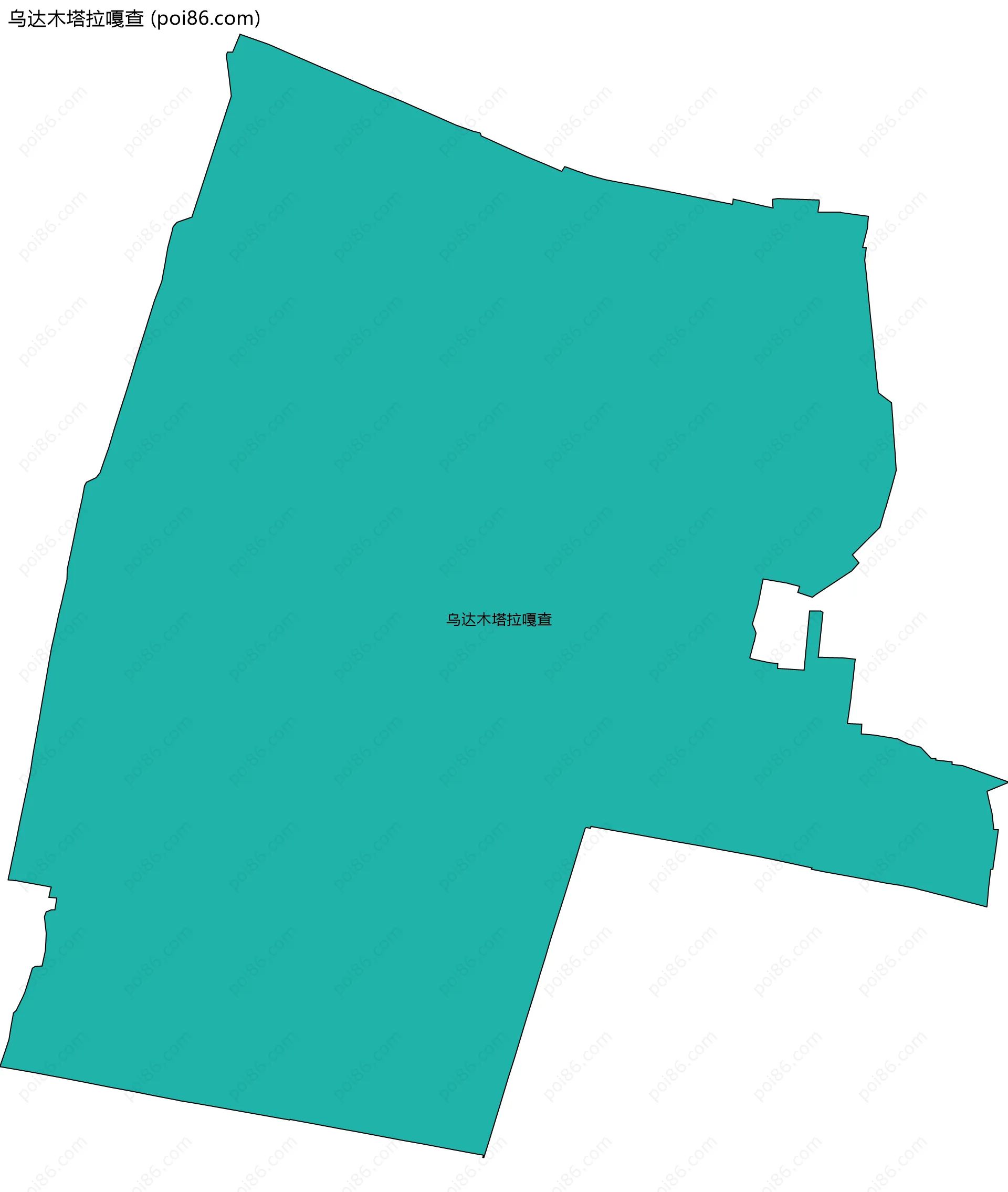 乌达木塔拉嘎查边界地图