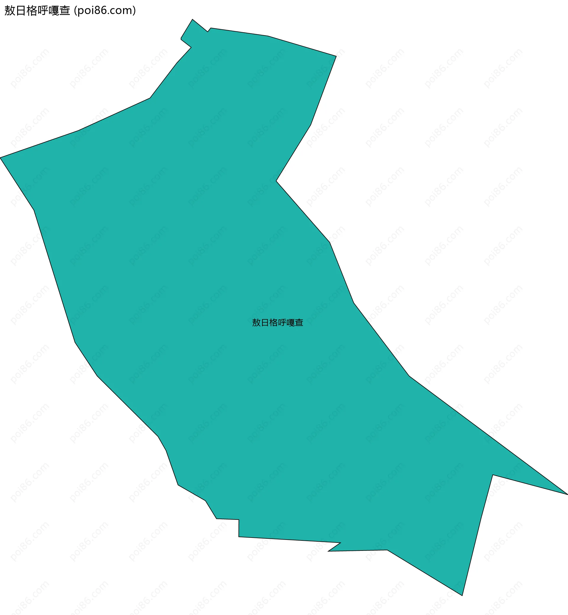 敖日格呼嘎查边界地图