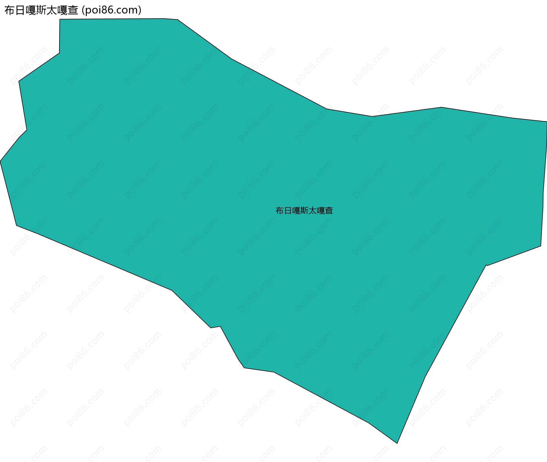 布日嘎斯太嘎查边界地图