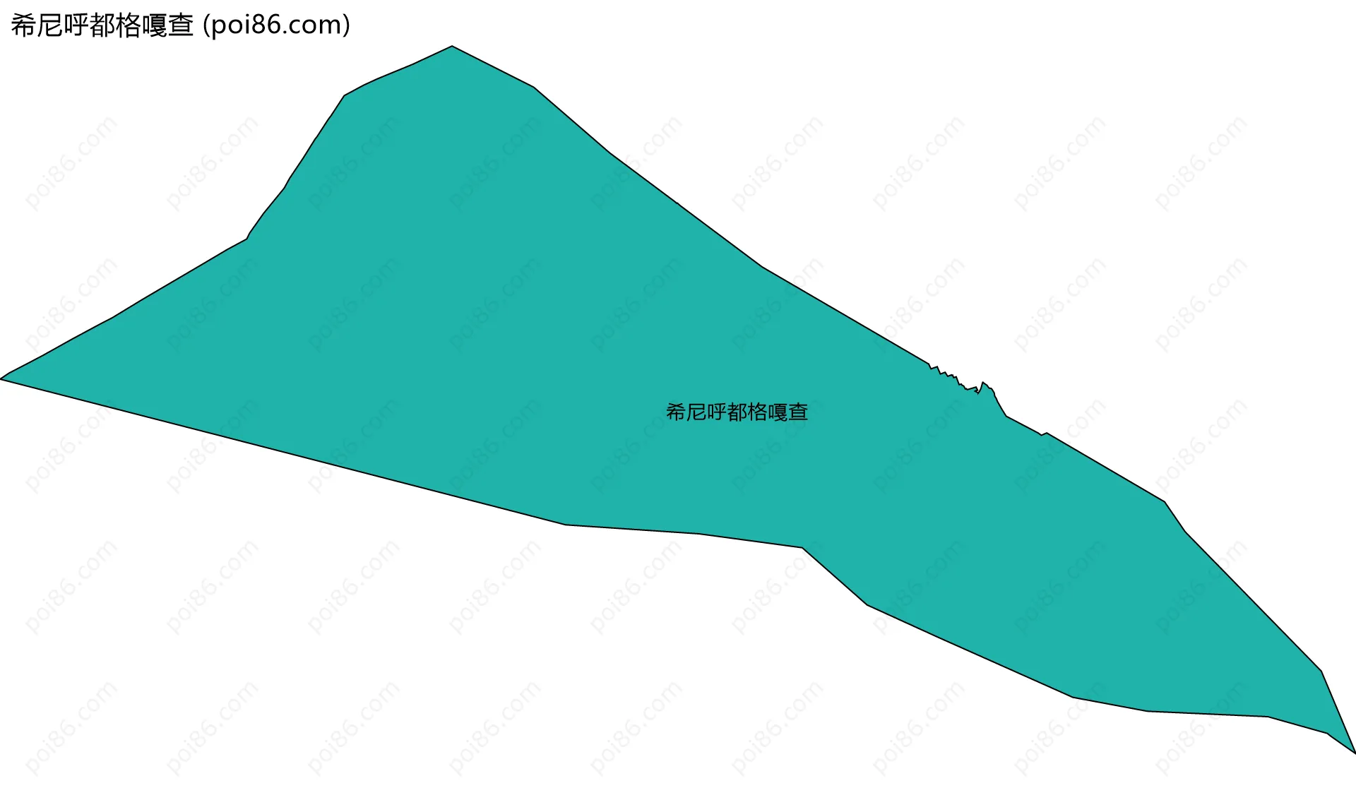 希尼呼都格嘎查边界地图