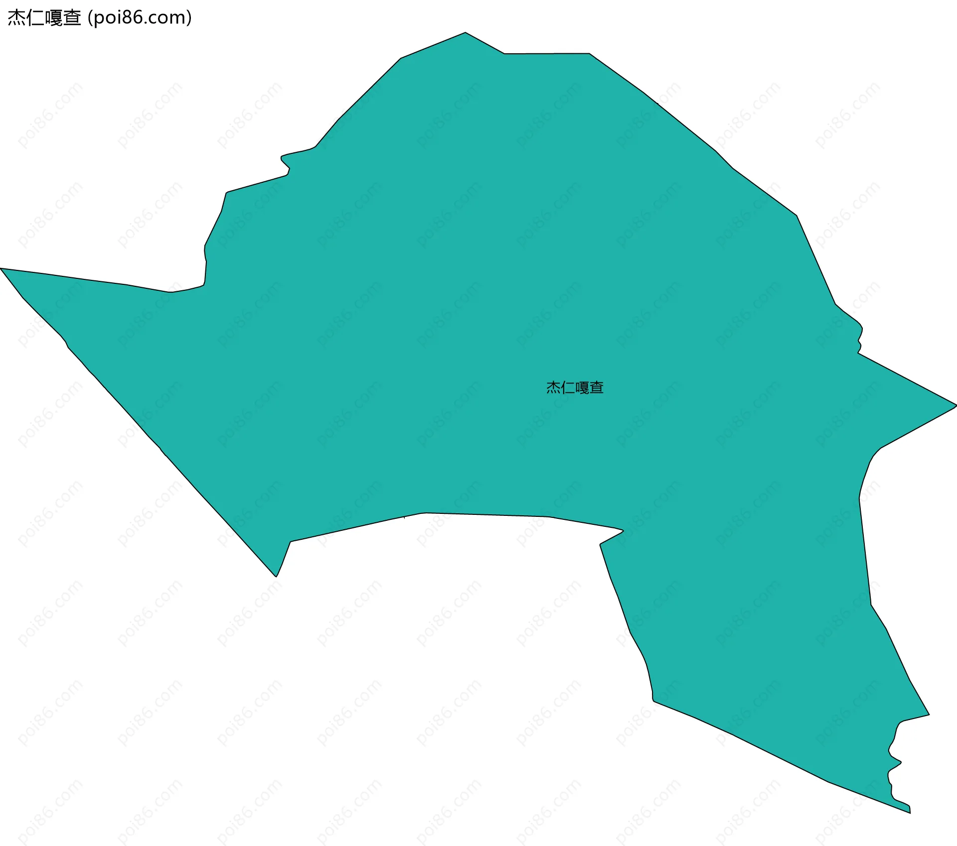 杰仁嘎查边界地图