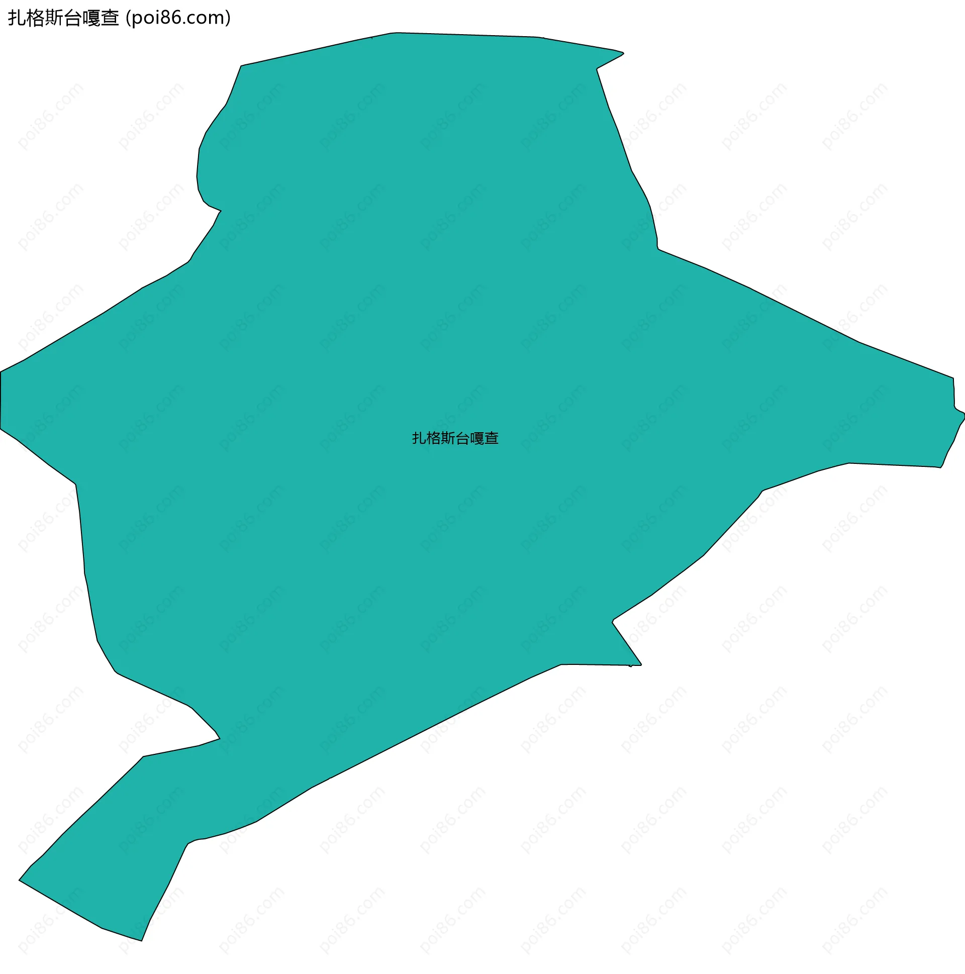 扎格斯台嘎查边界地图