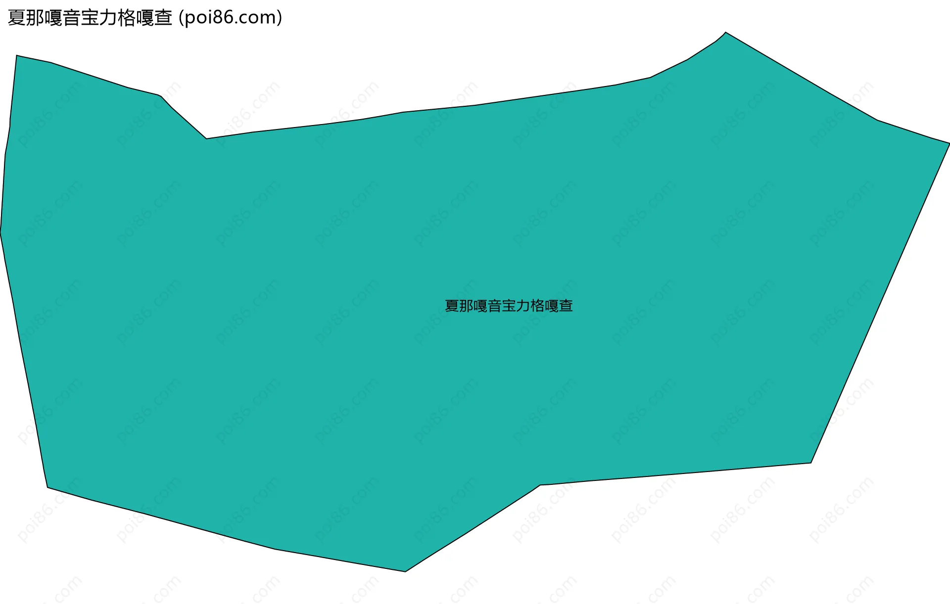 夏那嘎音宝力格嘎查边界地图