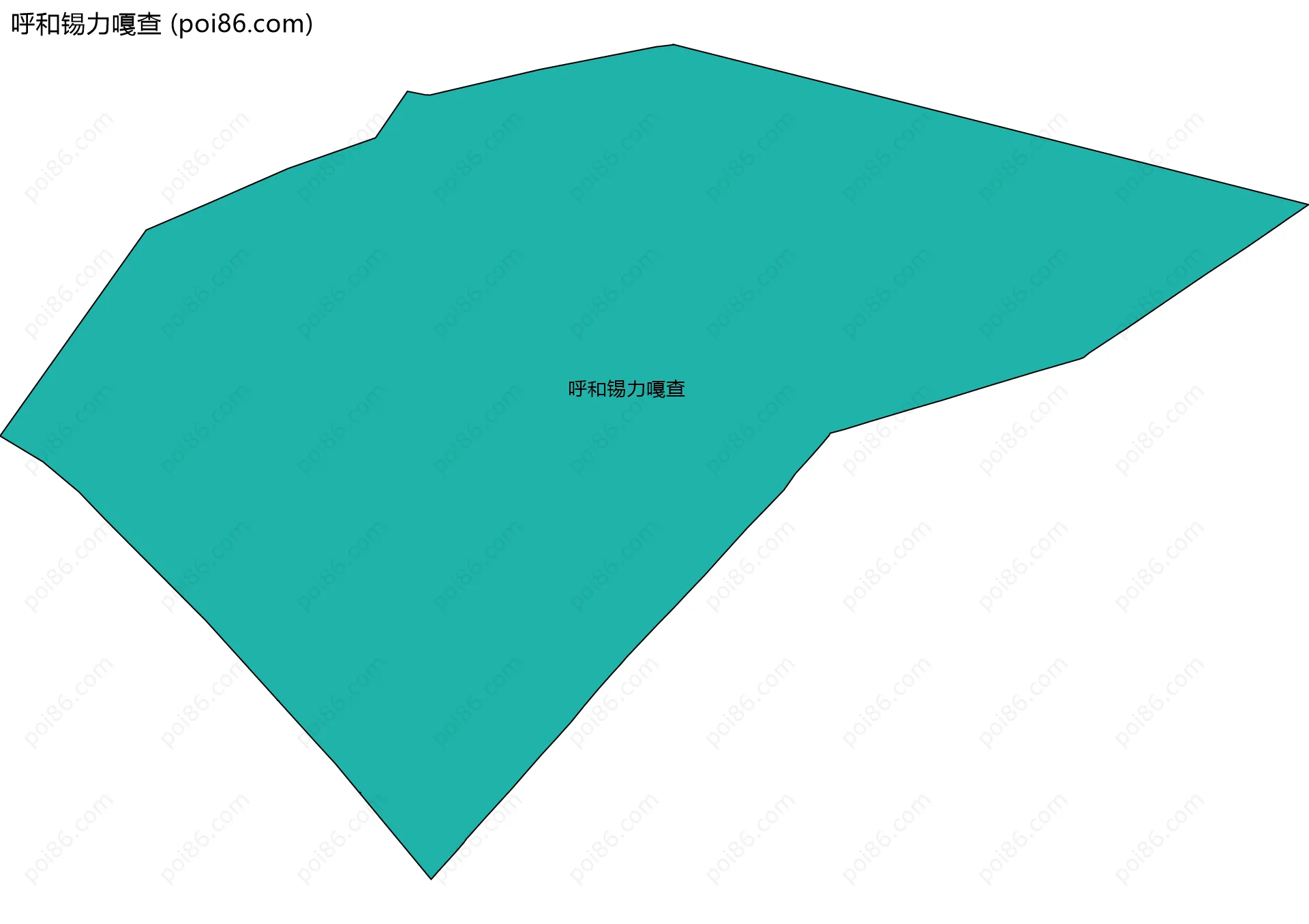 呼和锡力嘎查边界地图