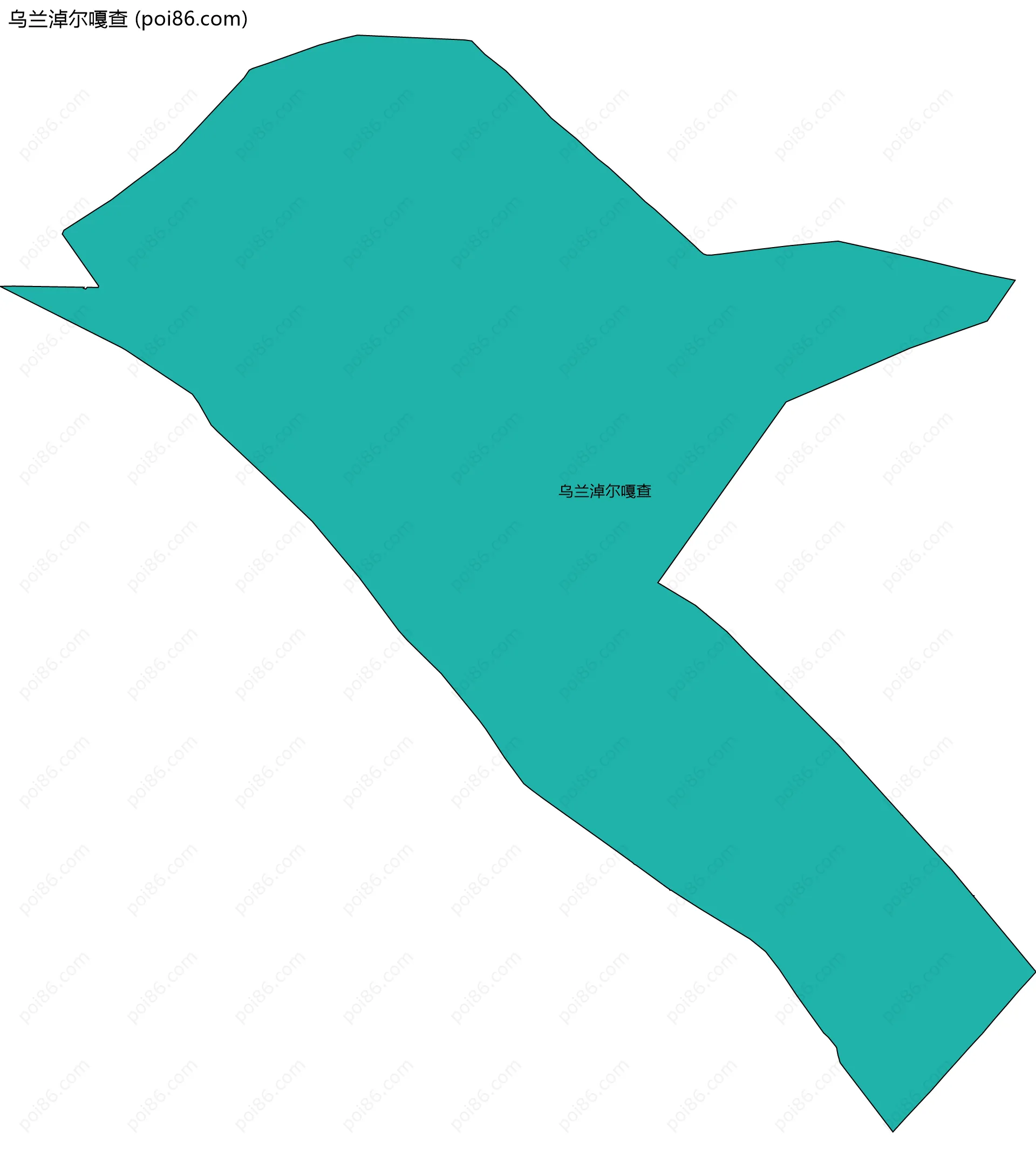 乌兰淖尔嘎查边界地图