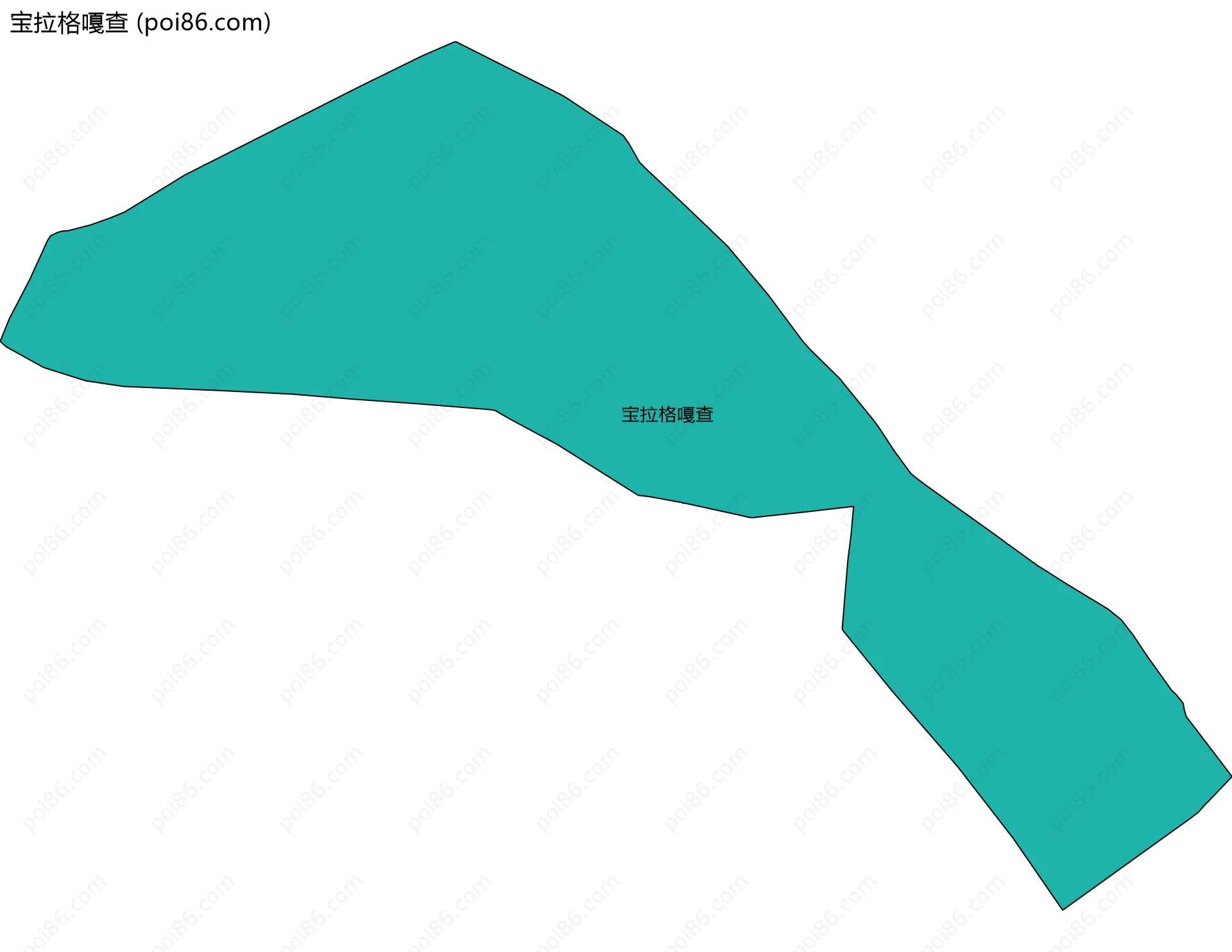 宝拉格嘎查边界地图