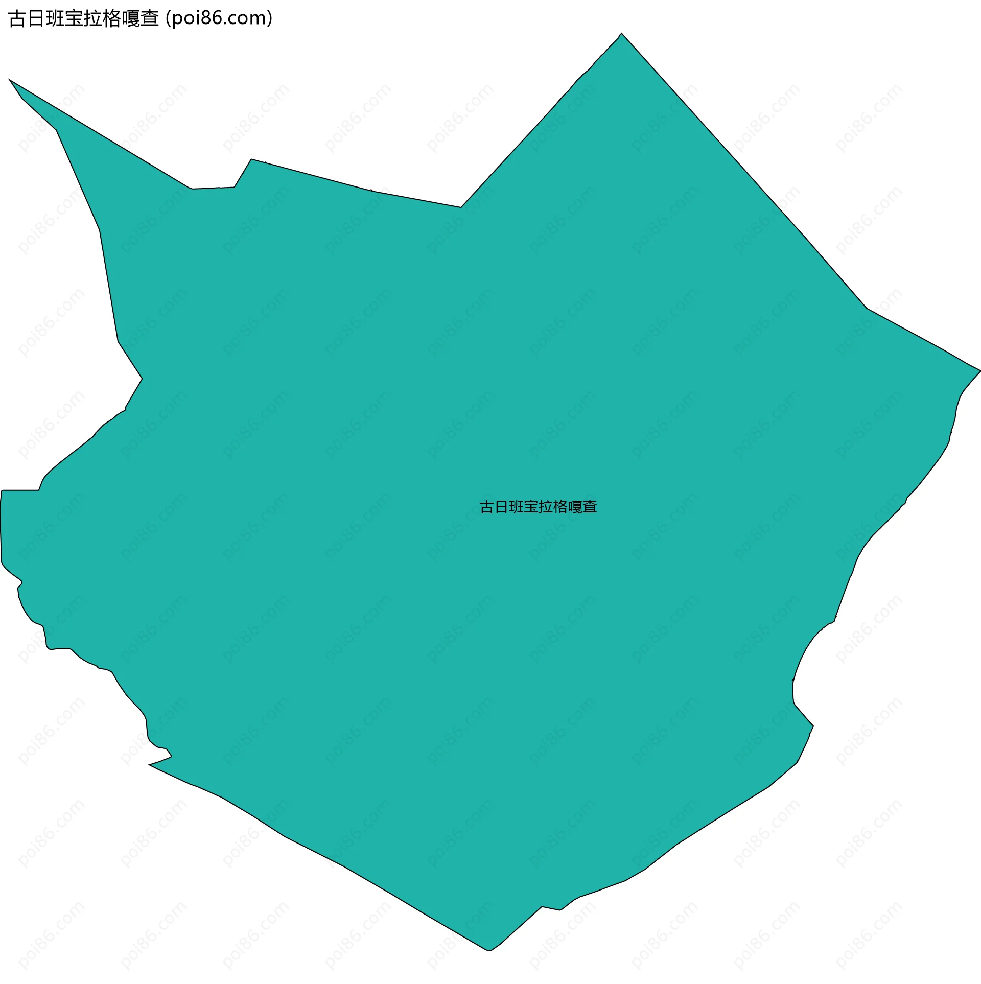古日班宝拉格嘎查边界地图