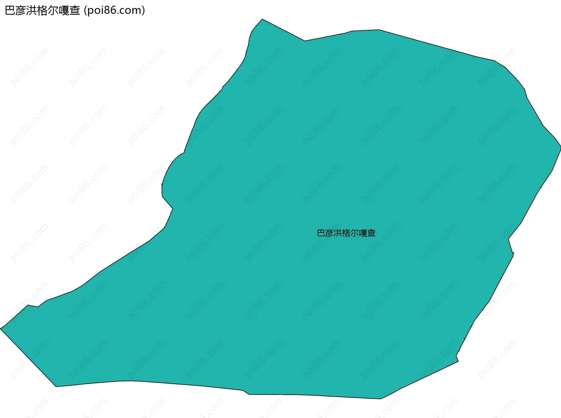 巴彦洪格尔嘎查边界地图