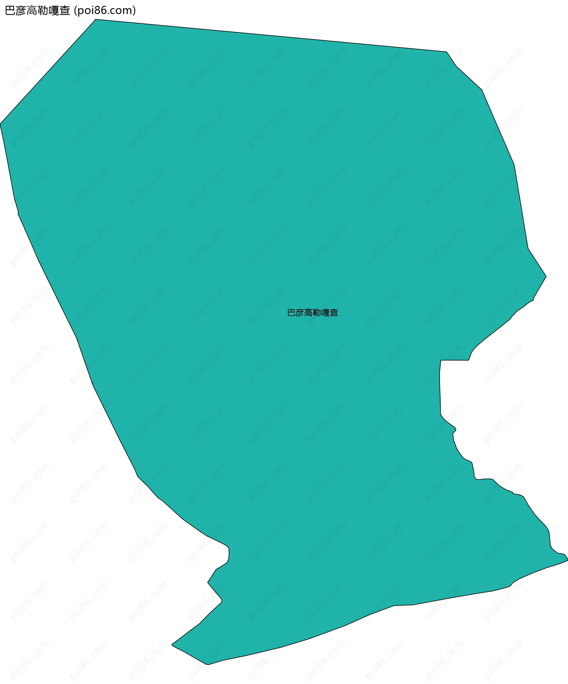 巴彦高勒嘎查边界地图