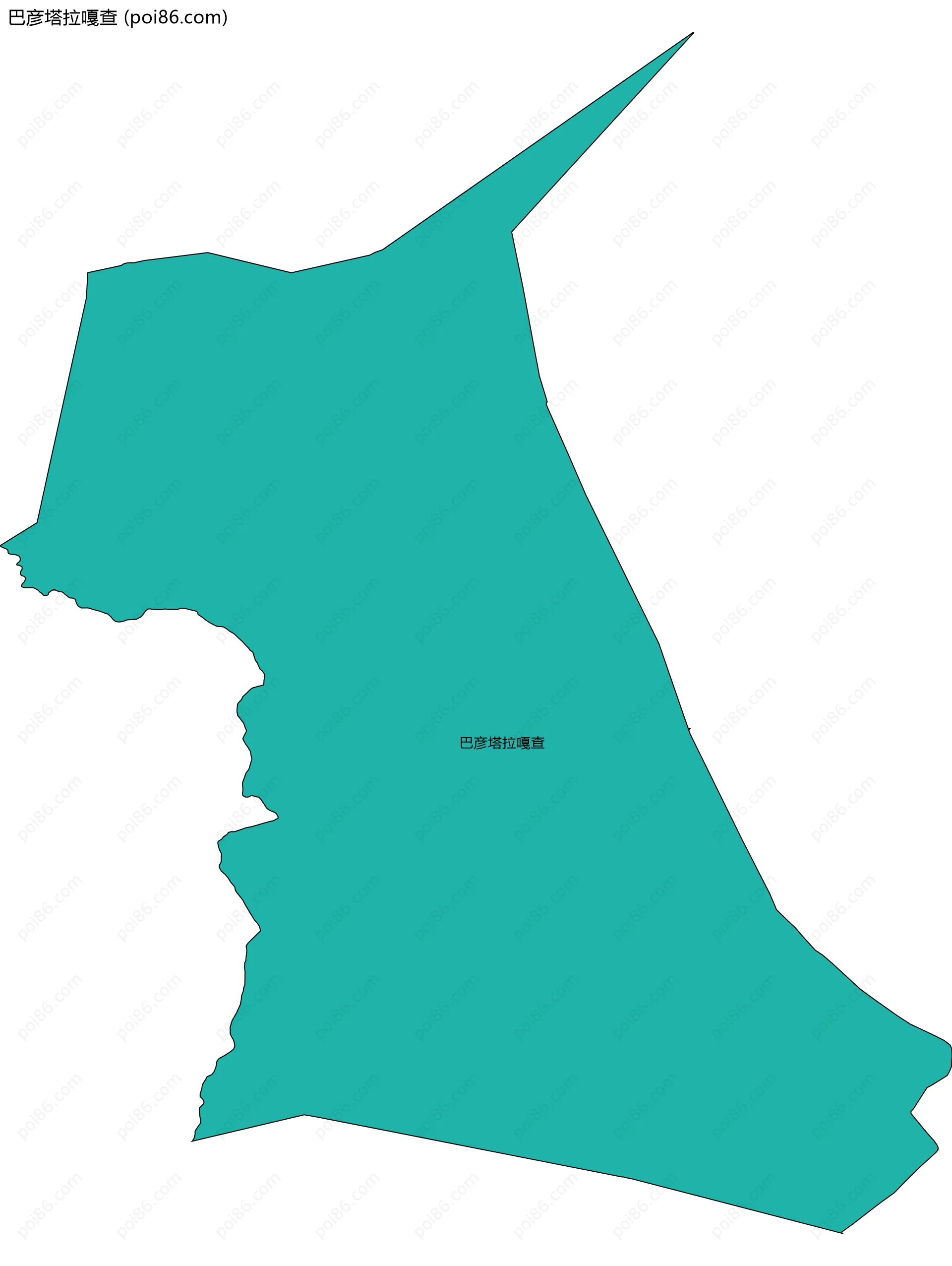 巴彦塔拉嘎查边界地图