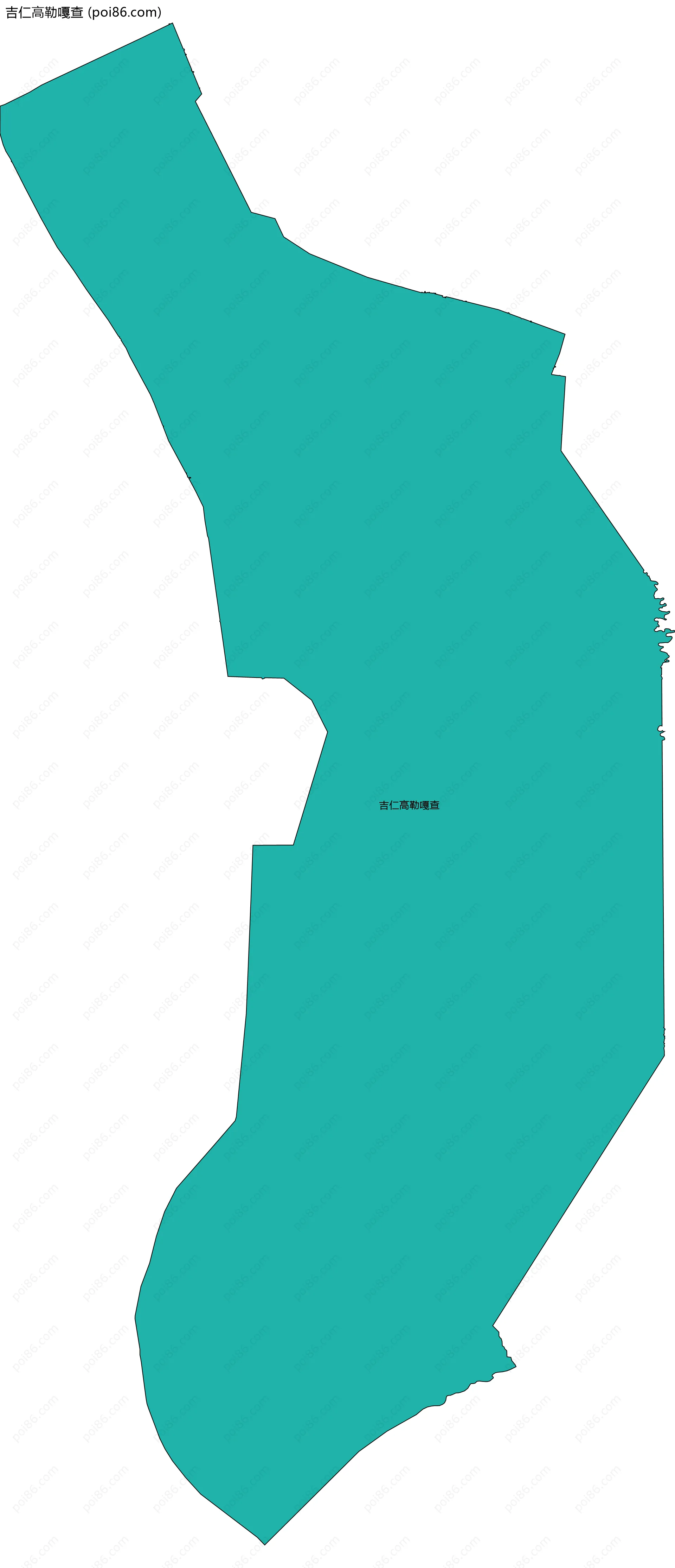 吉仁高勒嘎查边界地图