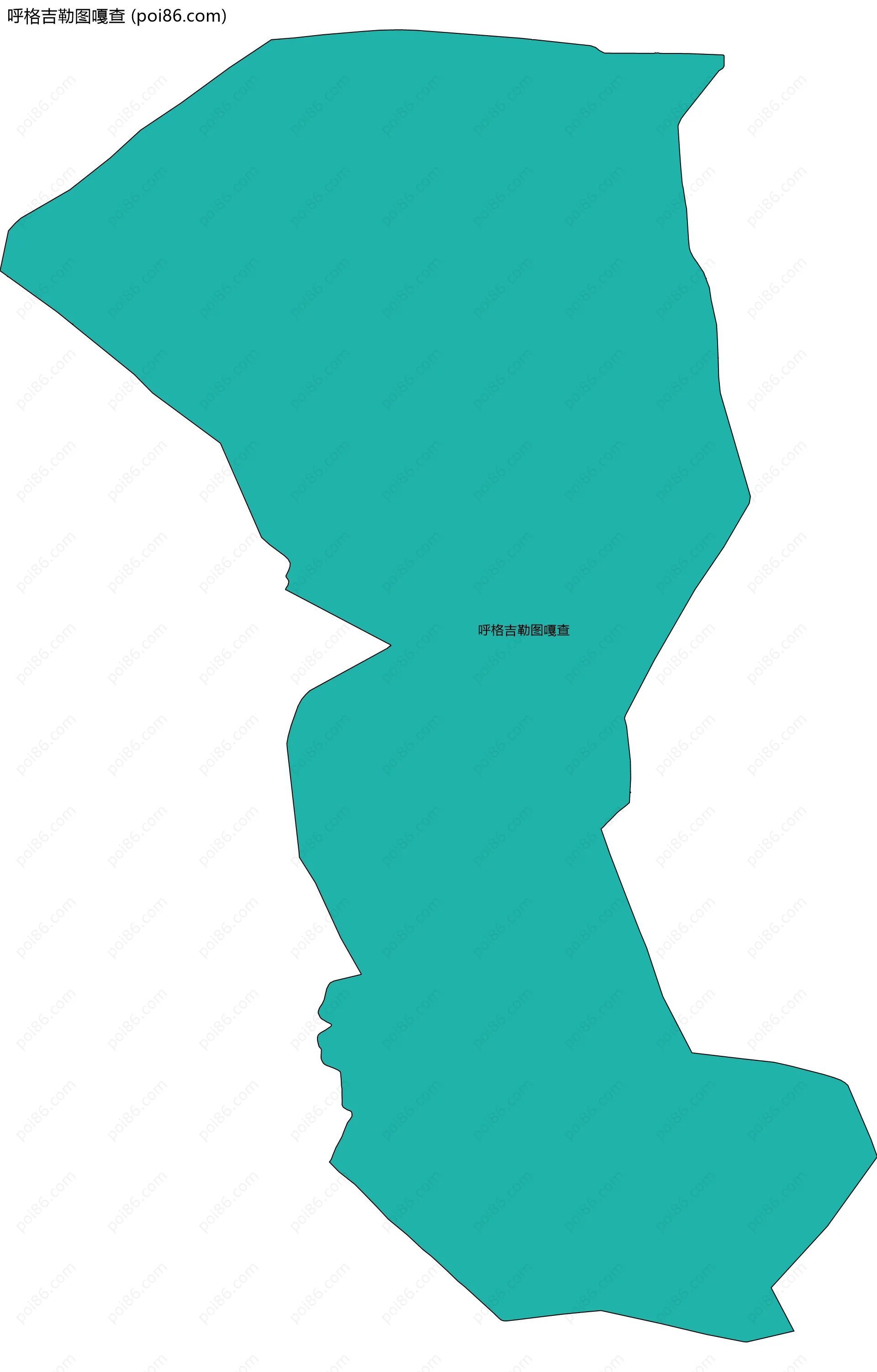 呼格吉勒图嘎查边界地图