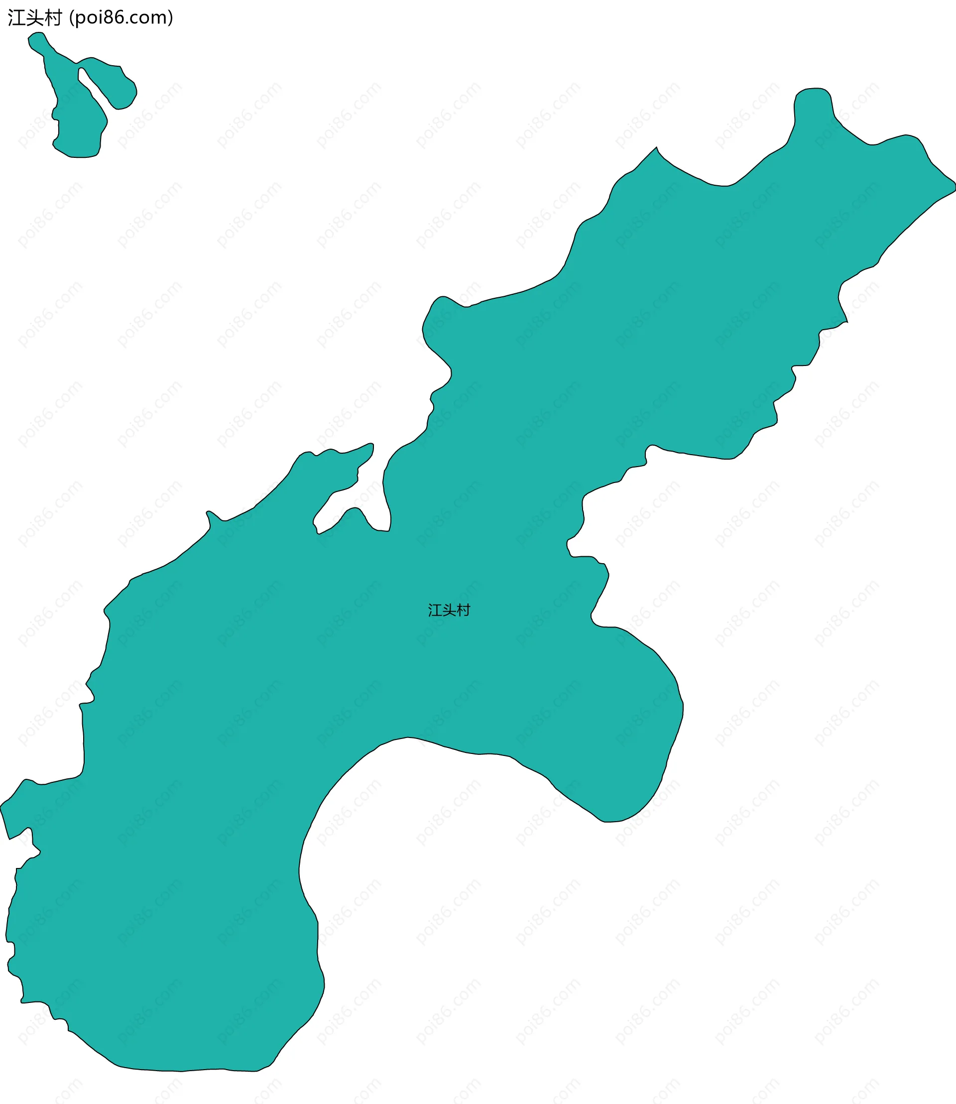 江头村边界地图