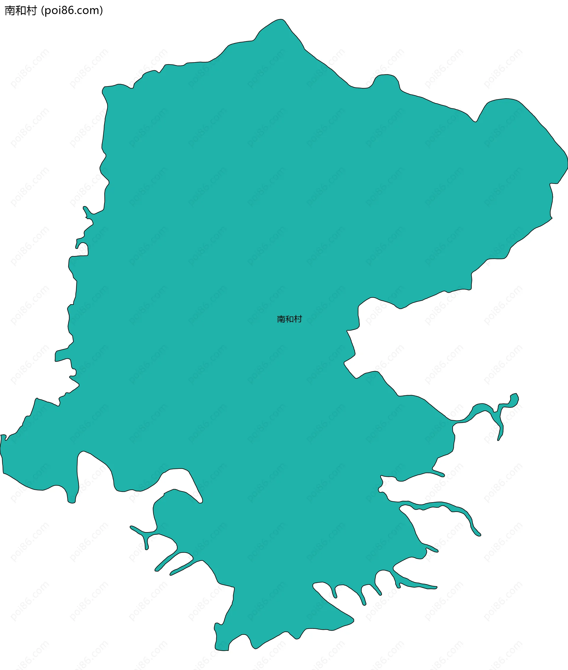 南和村边界地图