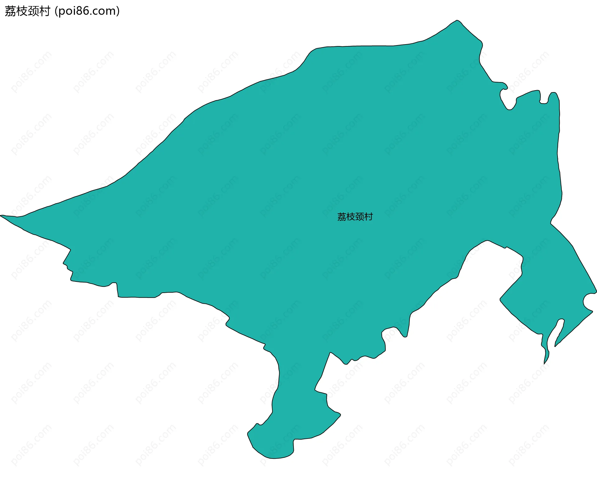 荔枝颈村边界地图