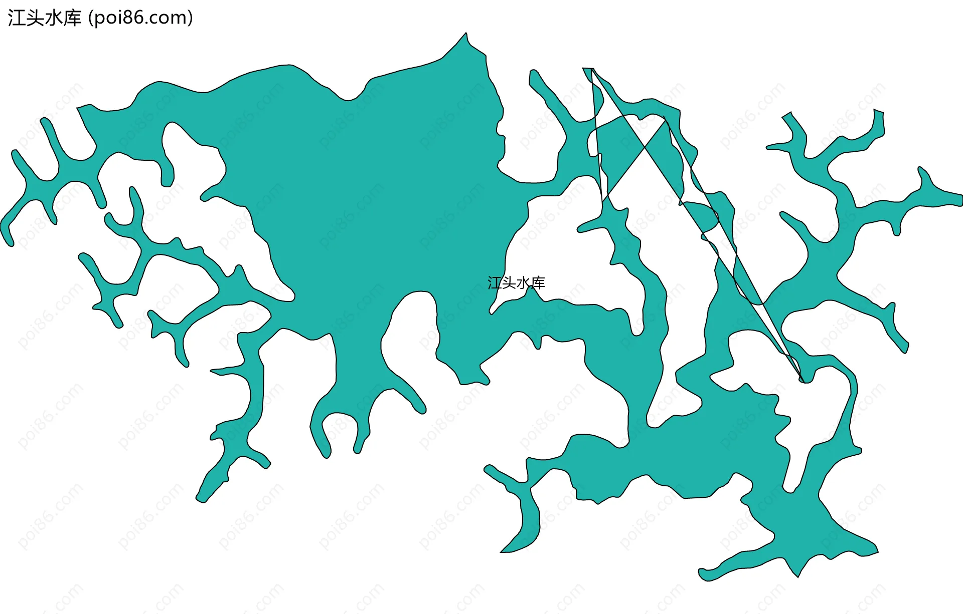 江头水库边界地图