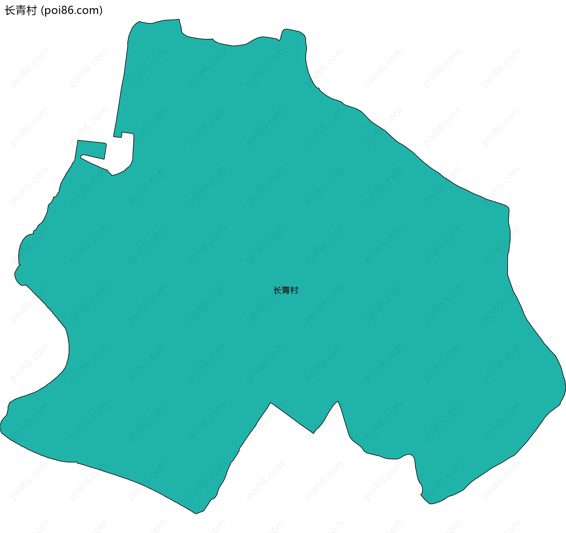 长青村边界地图