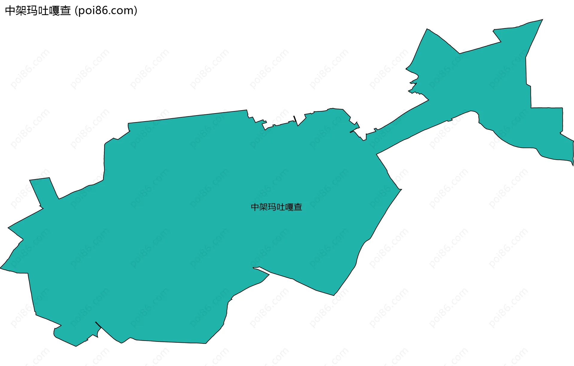中架玛吐嘎查边界地图