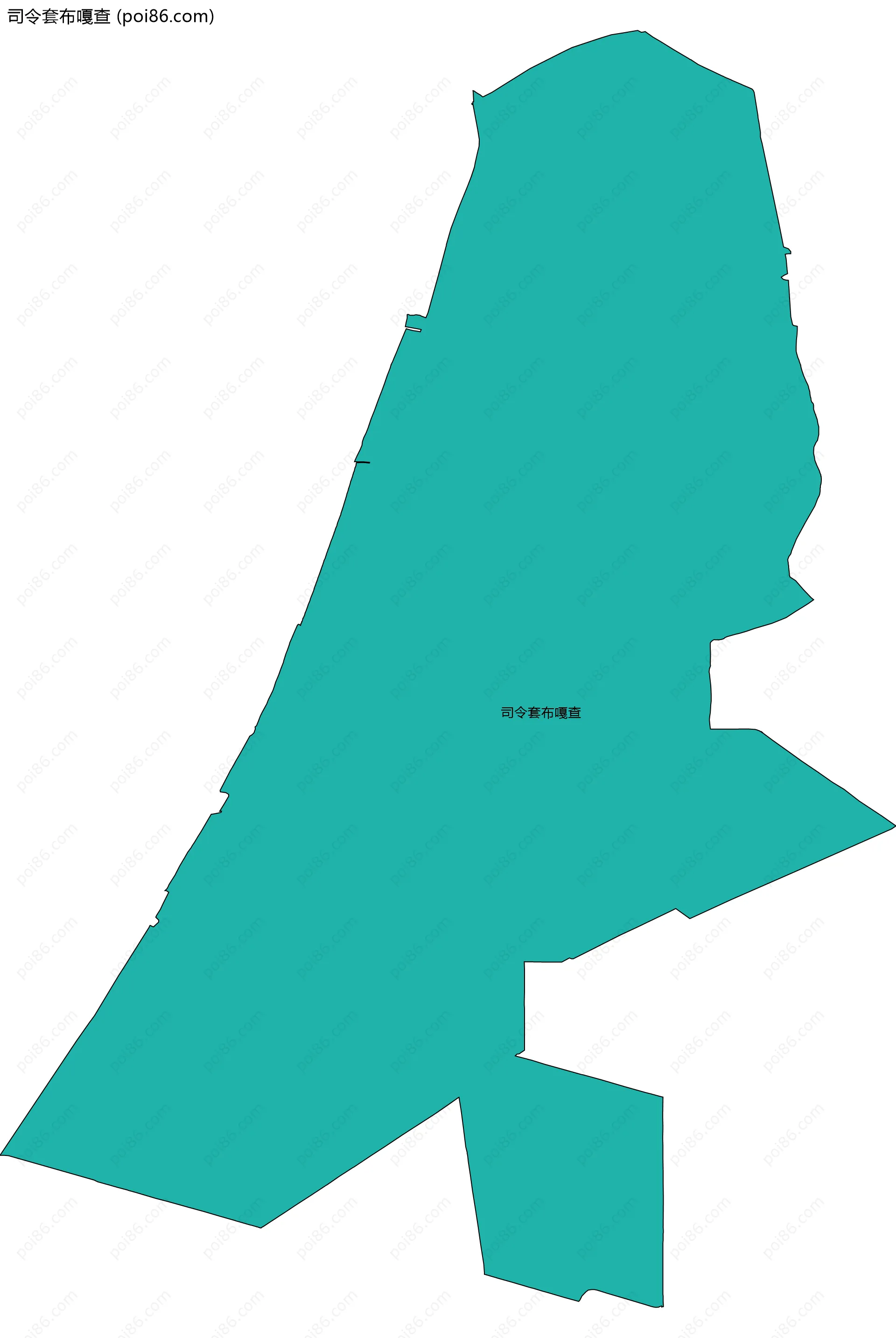 司令套布嘎查边界地图