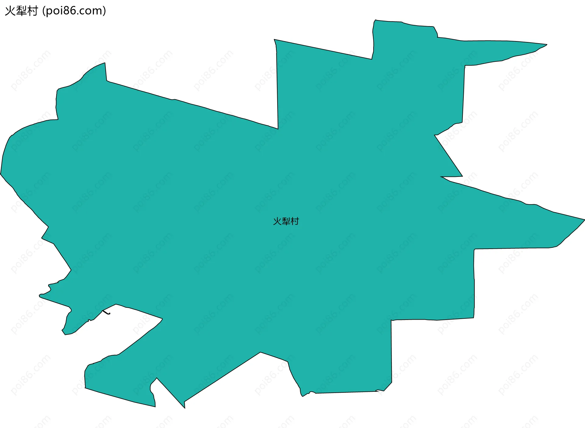 火犁村边界地图