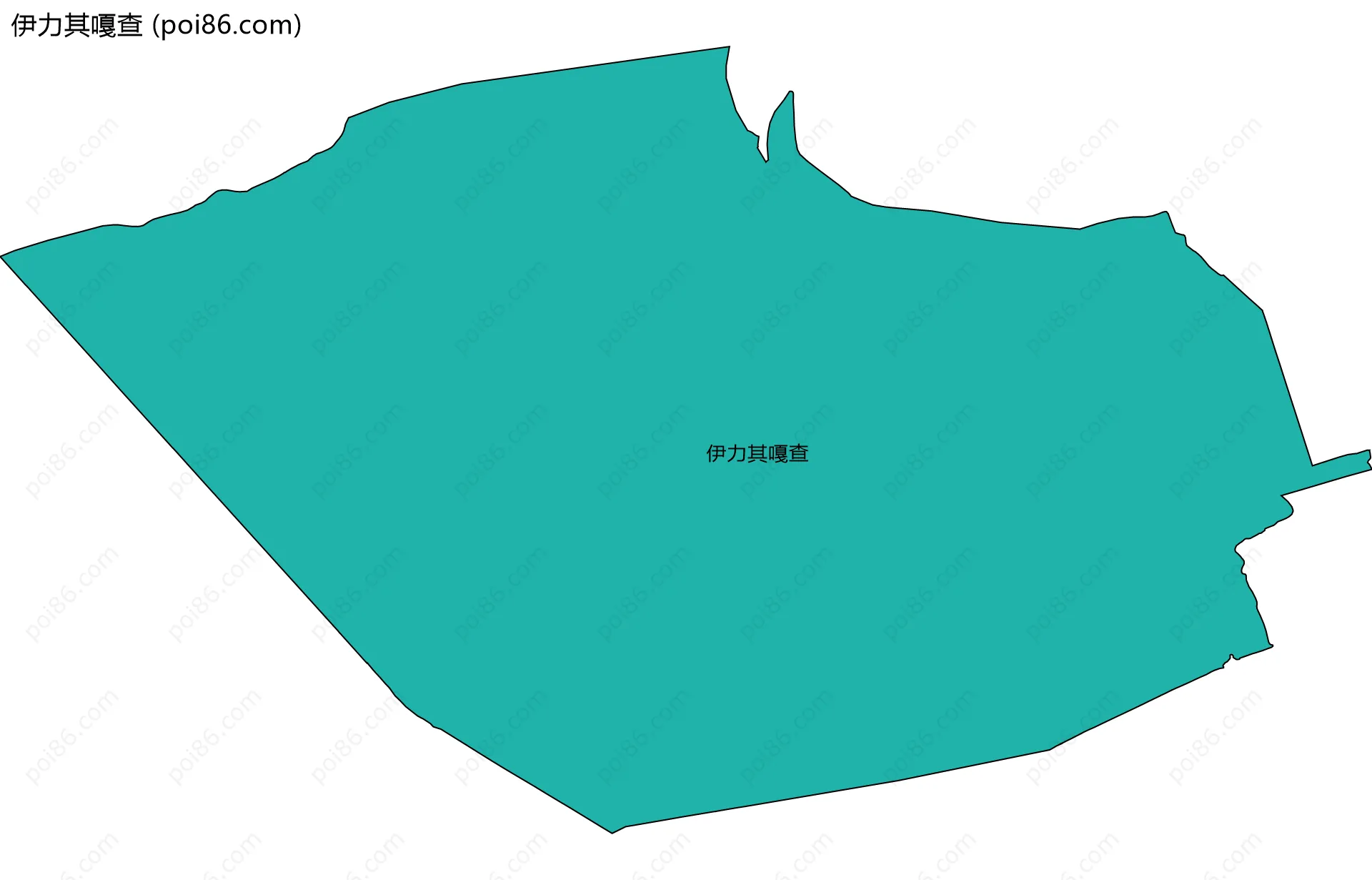 伊力其嘎查边界地图