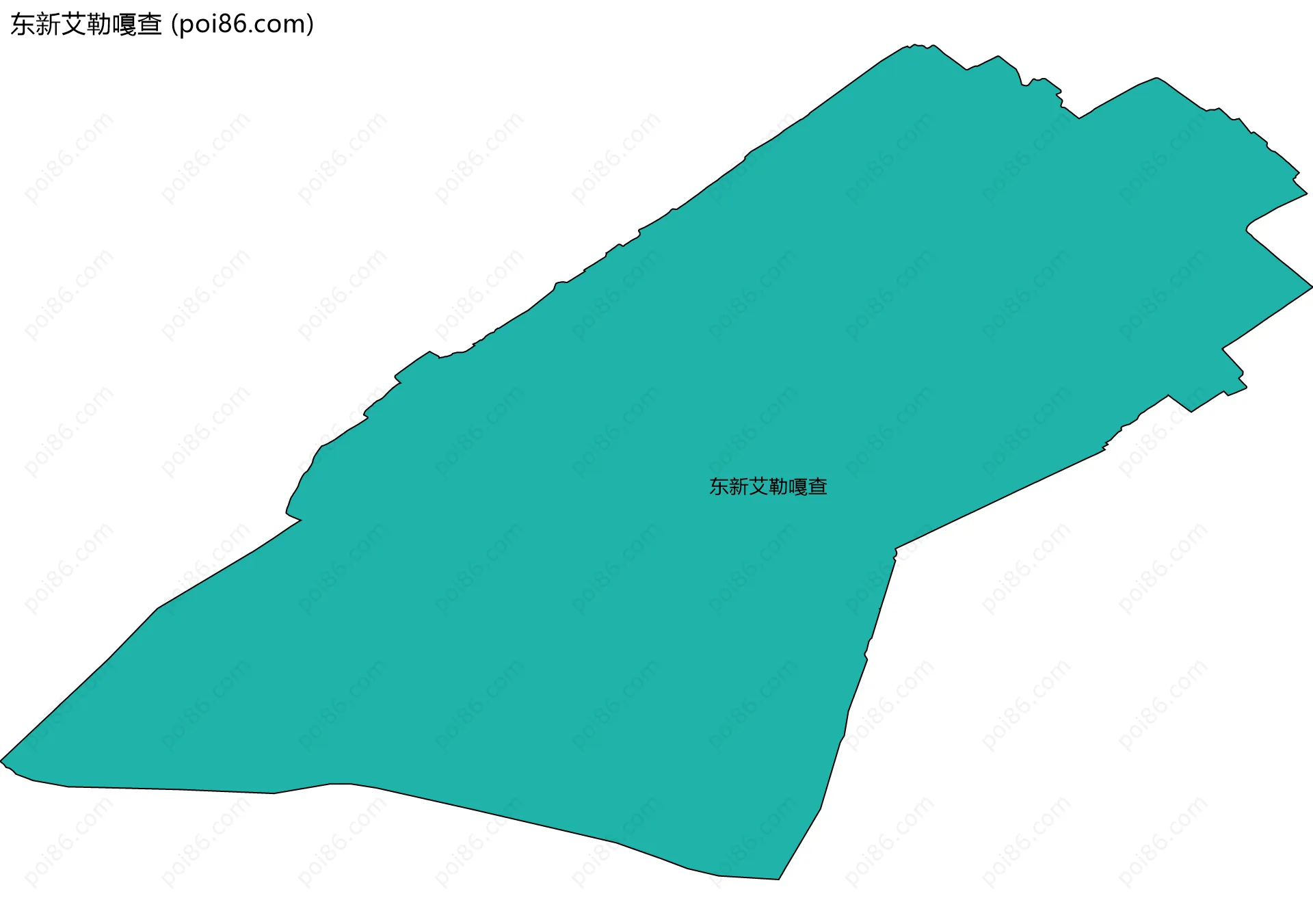 东新艾勒嘎查边界地图