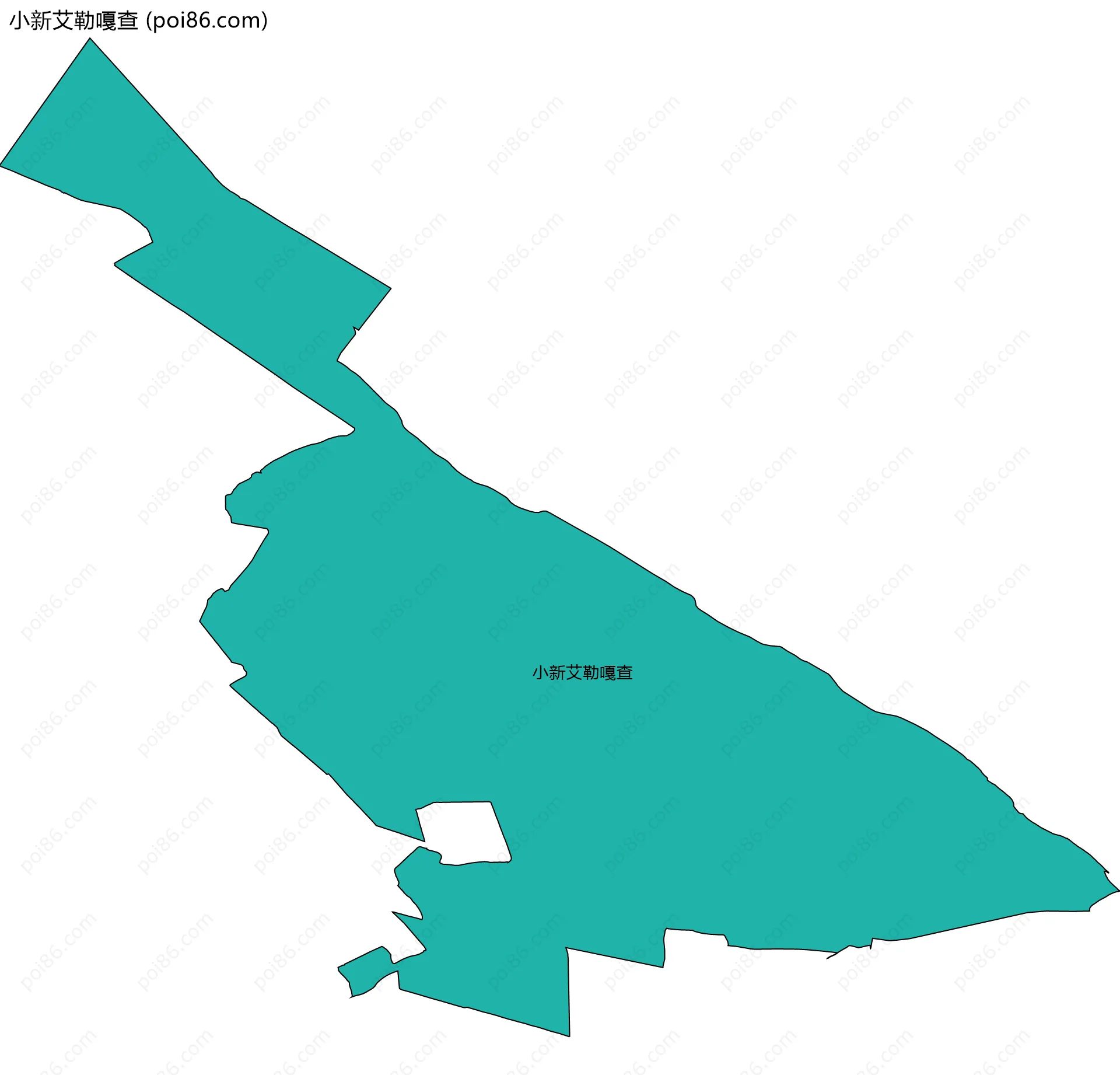 小新艾勒嘎查边界地图