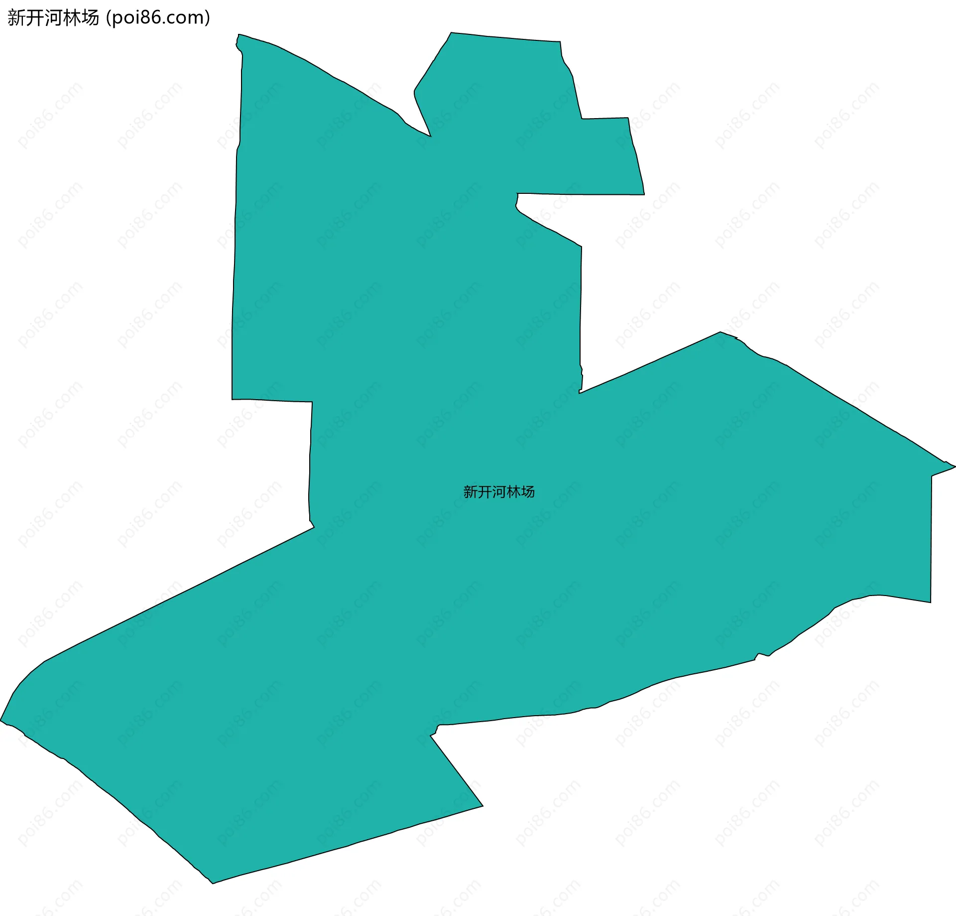 新开河林场边界地图
