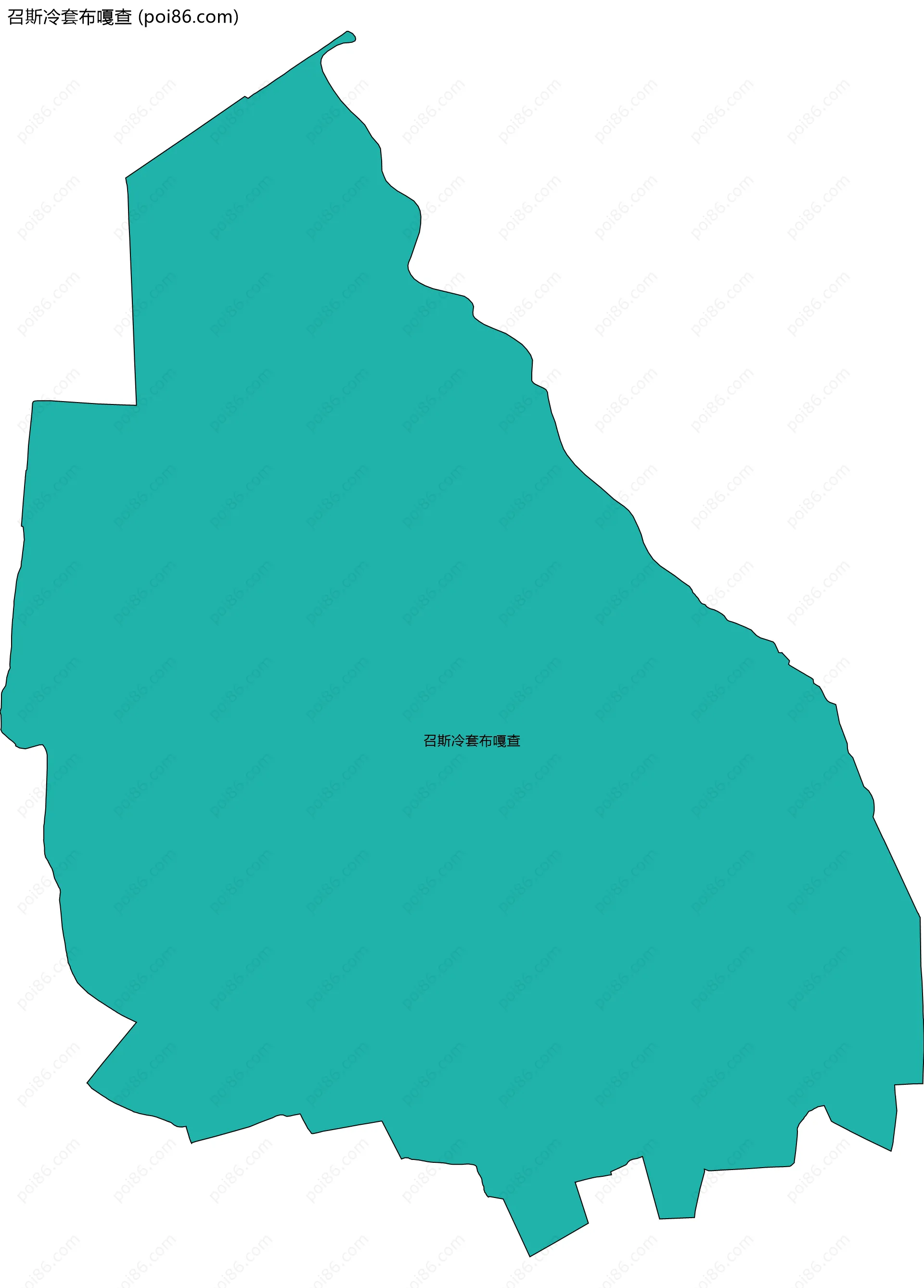 召斯冷套布嘎查边界地图