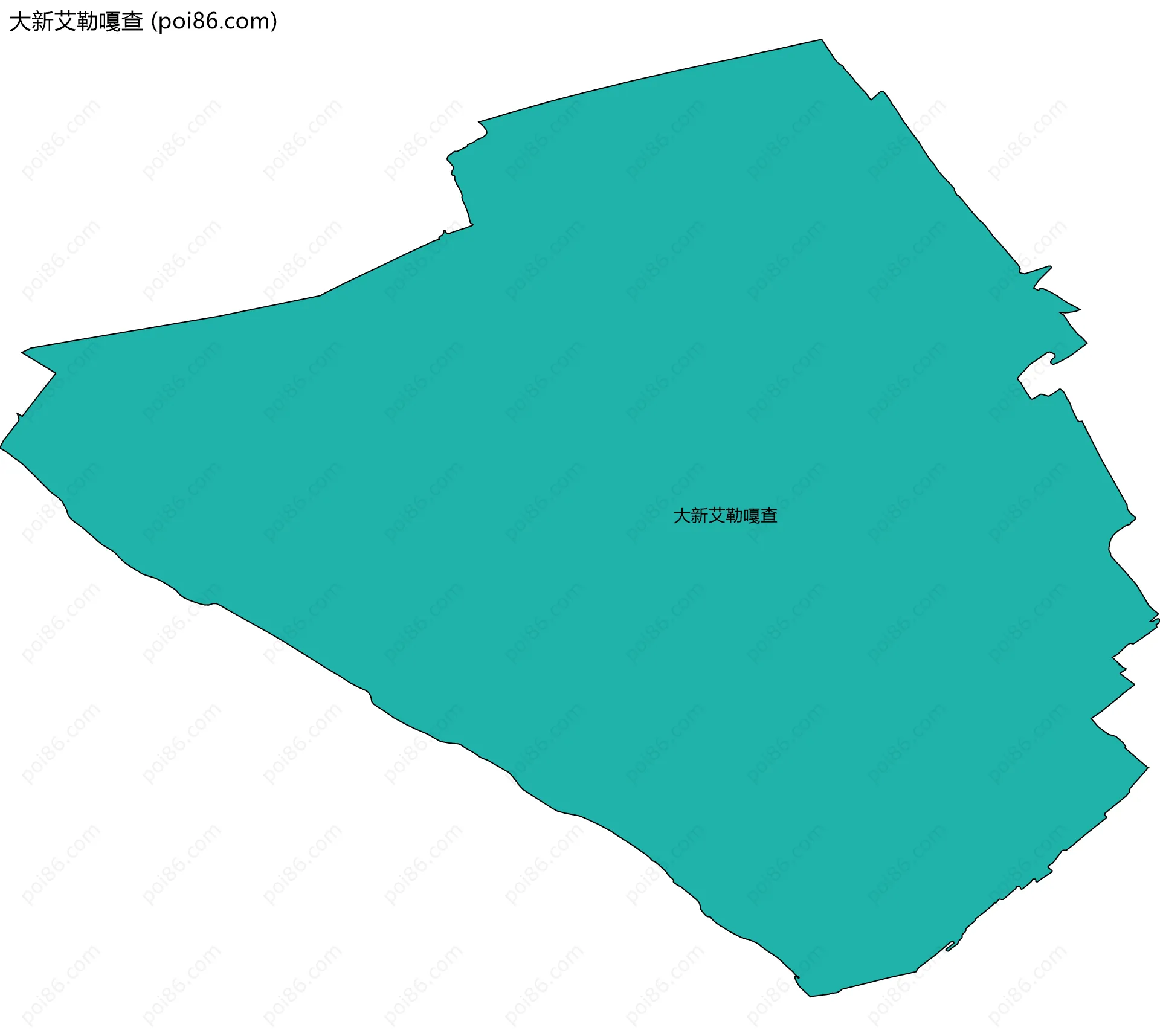 大新艾勒嘎查边界地图