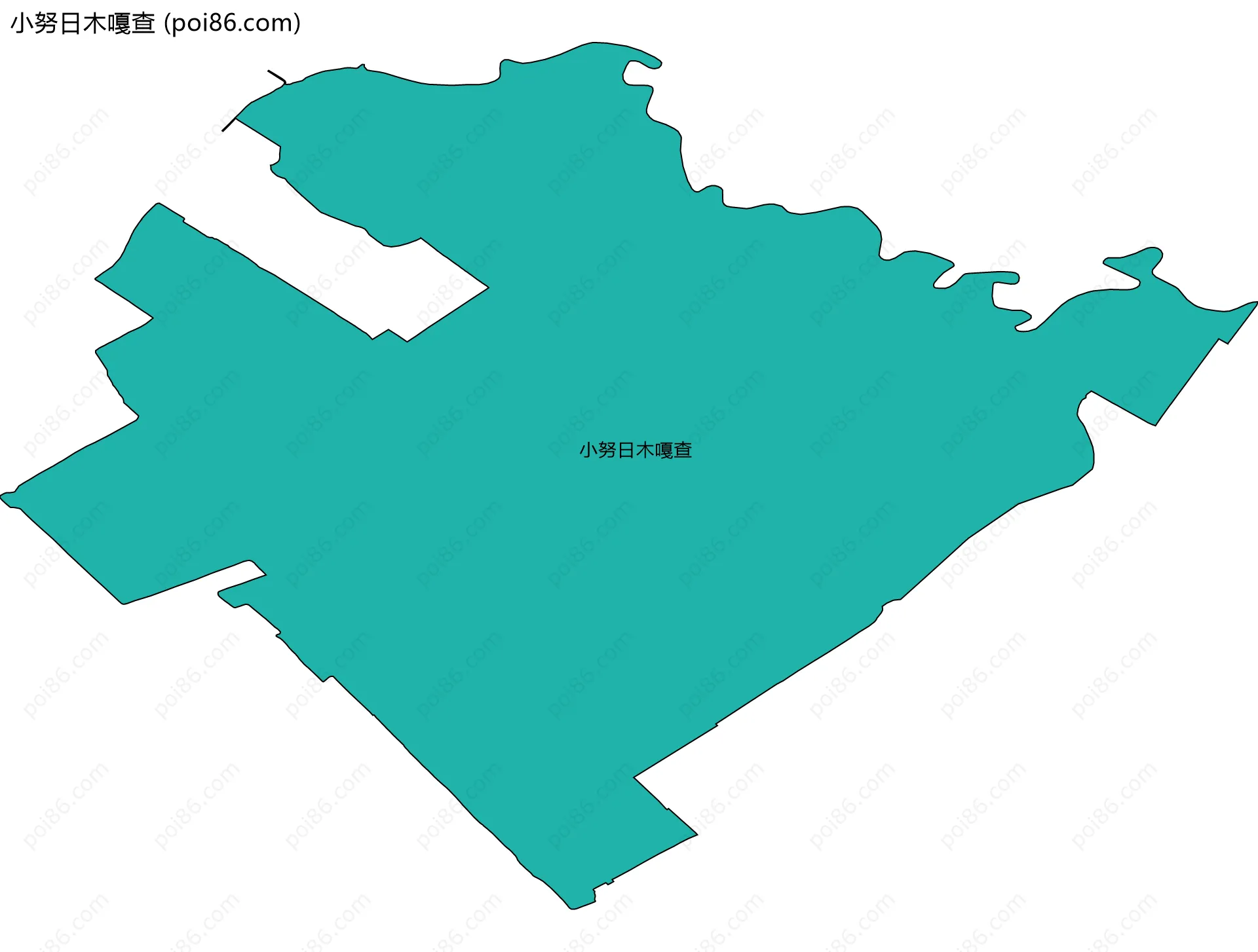 小努日木嘎查边界地图