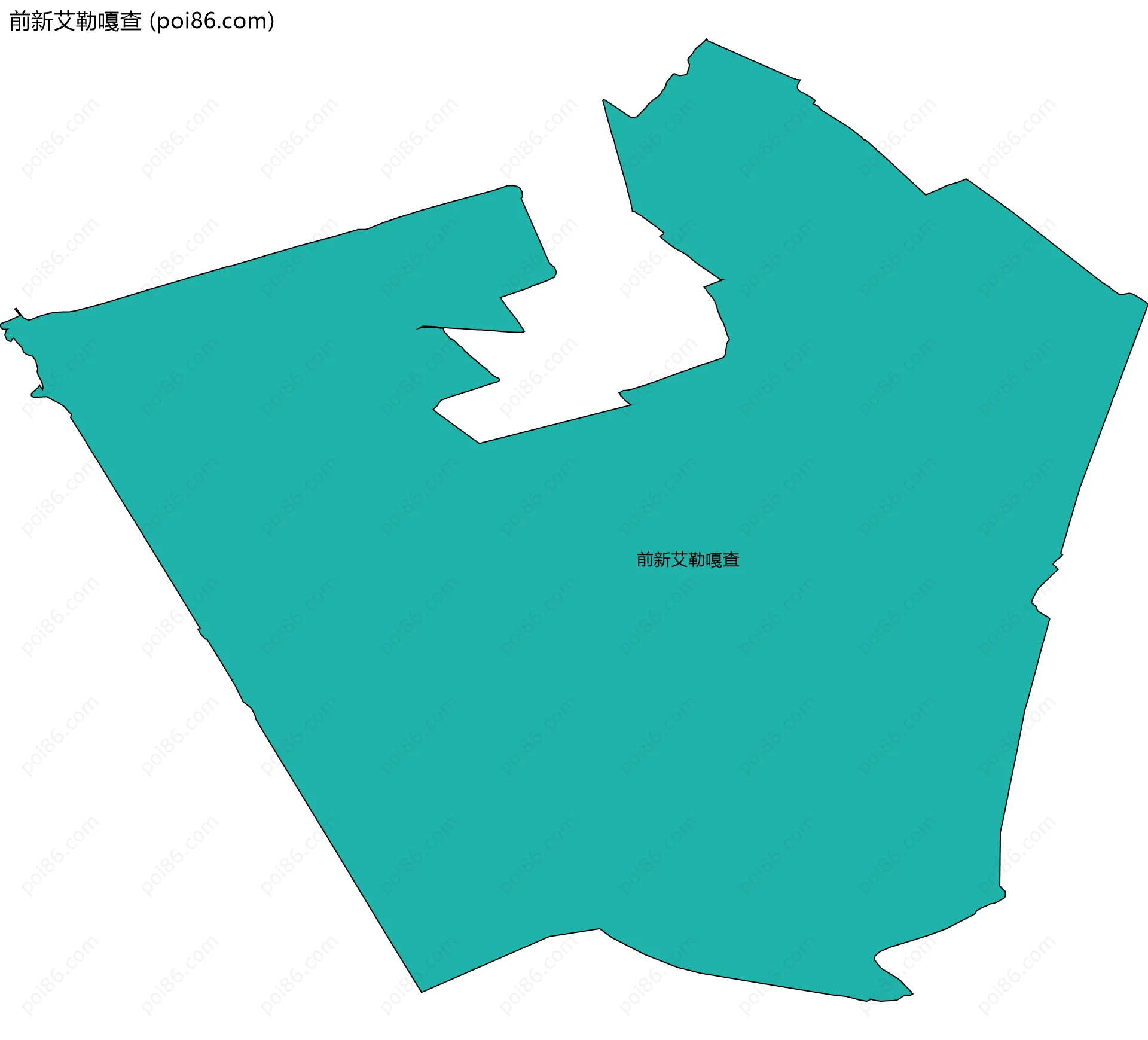 前新艾勒嘎查边界地图