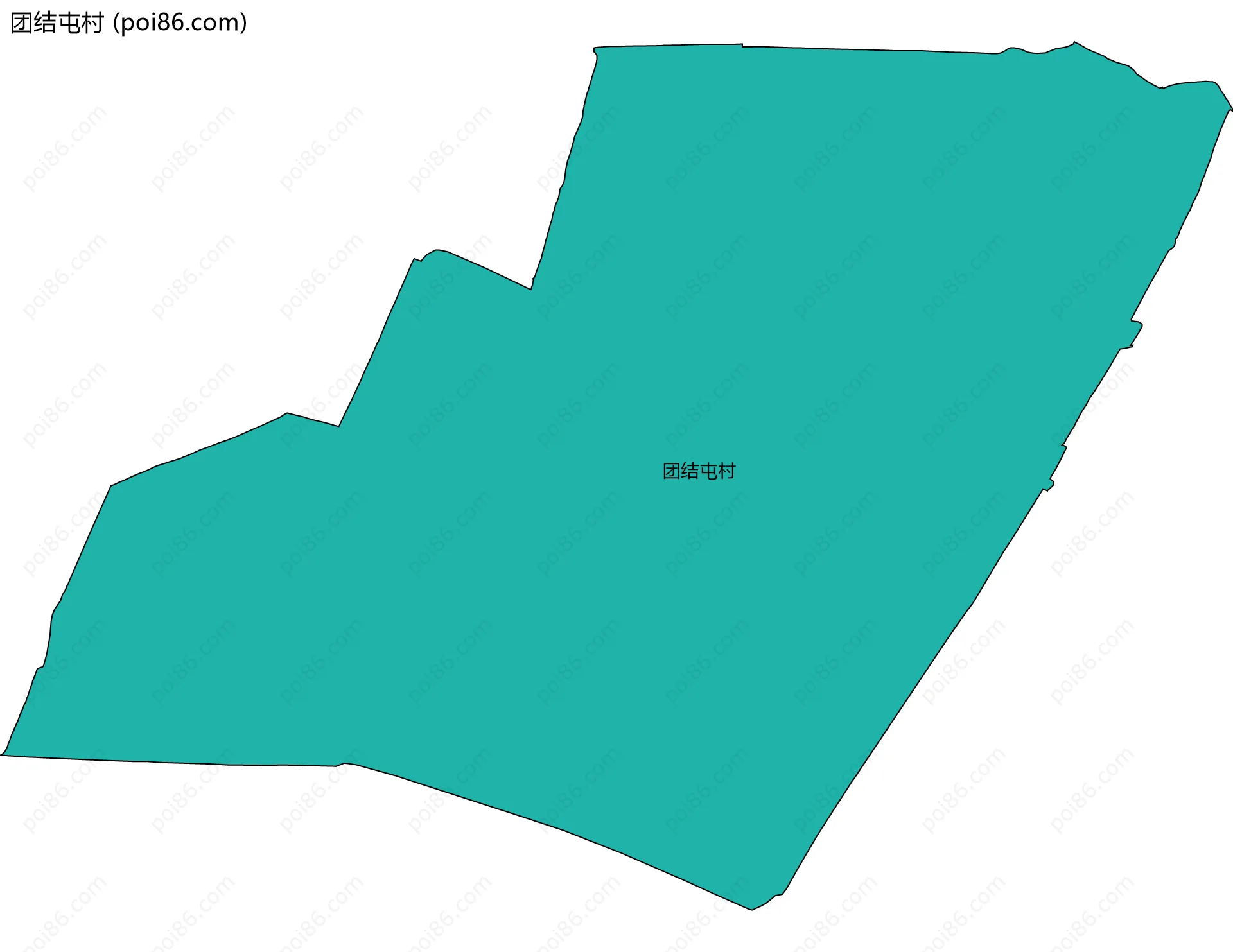 团结屯村边界地图