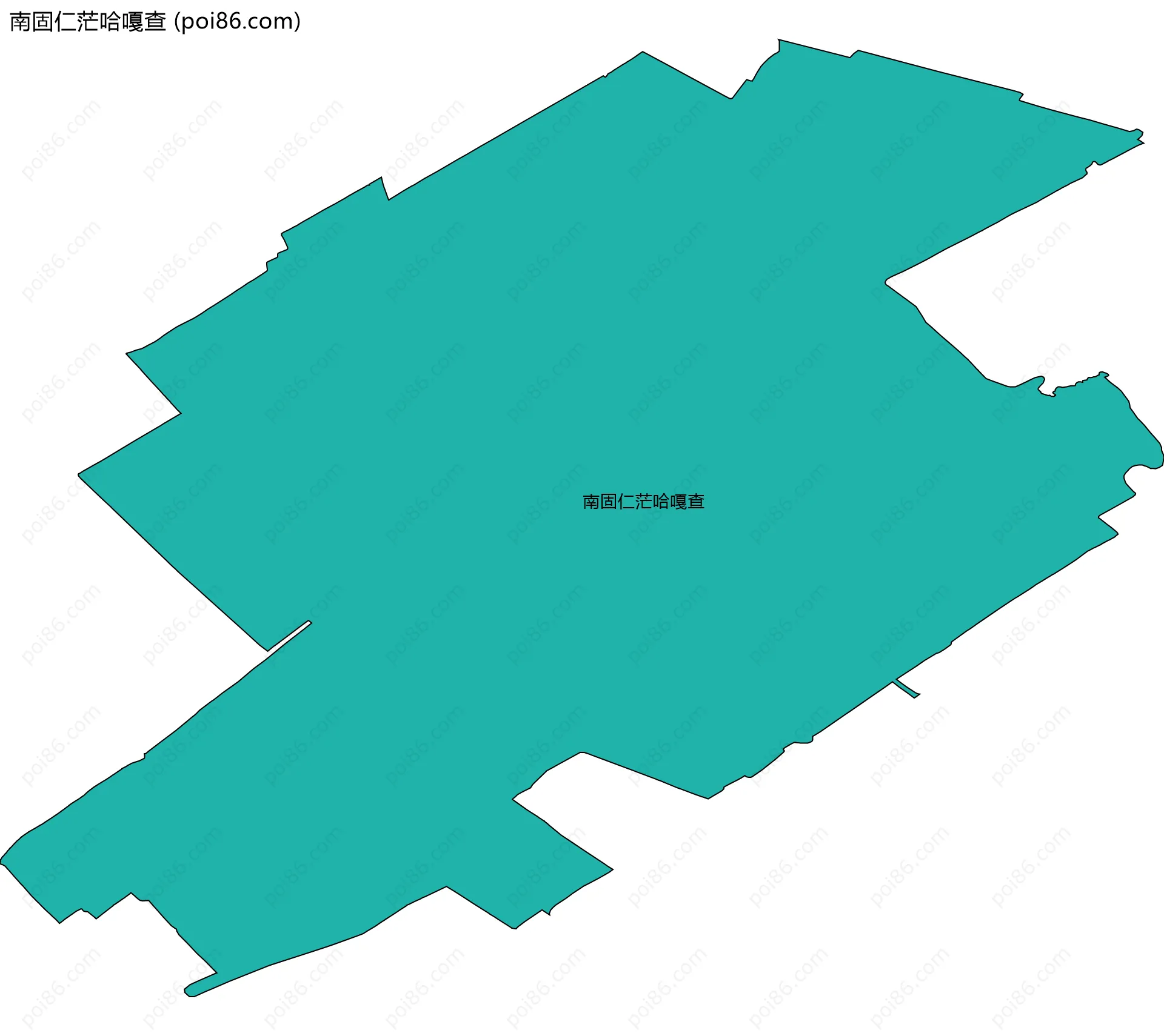 南固仁茫哈嘎查边界地图