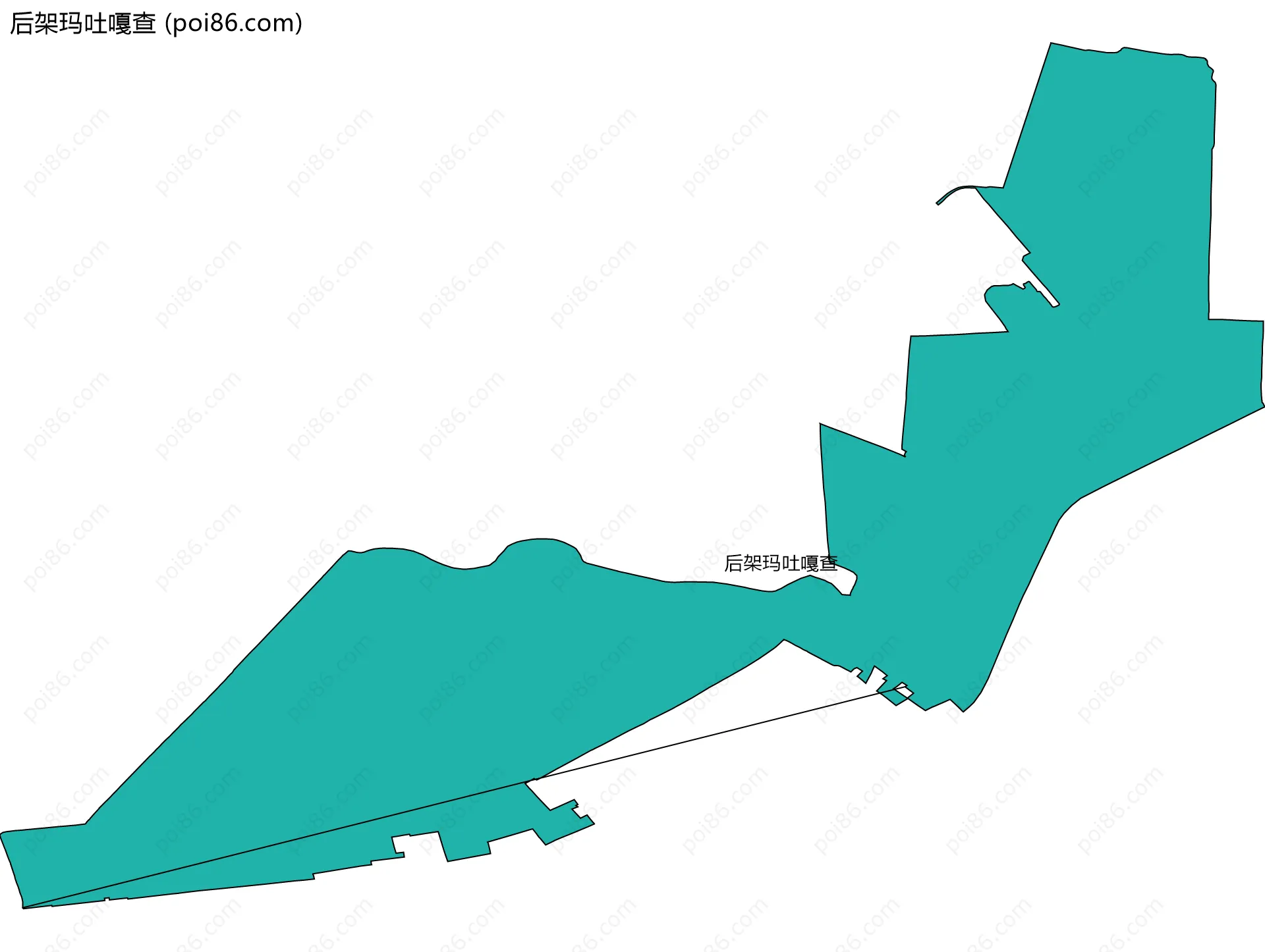 后架玛吐嘎查边界地图