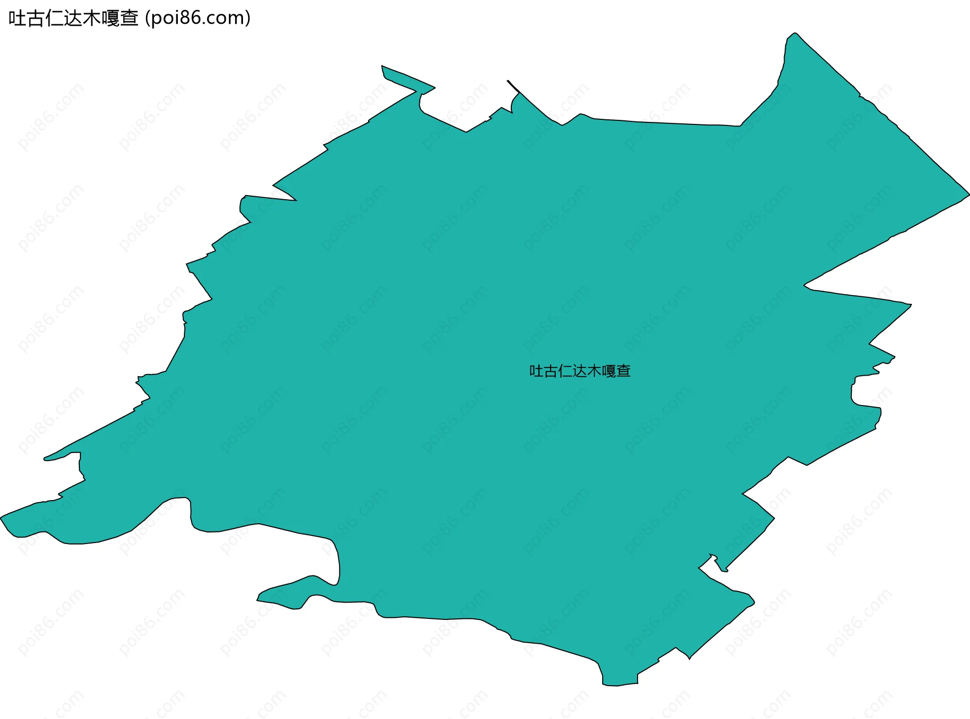 吐古仁达木嘎查边界地图