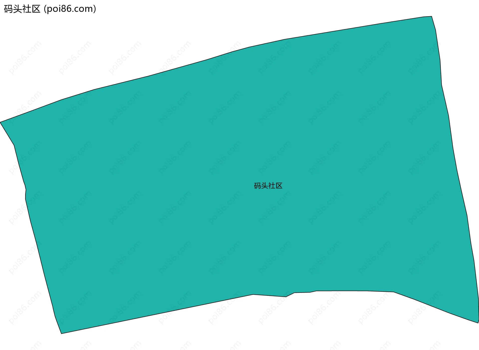 码头社区边界地图