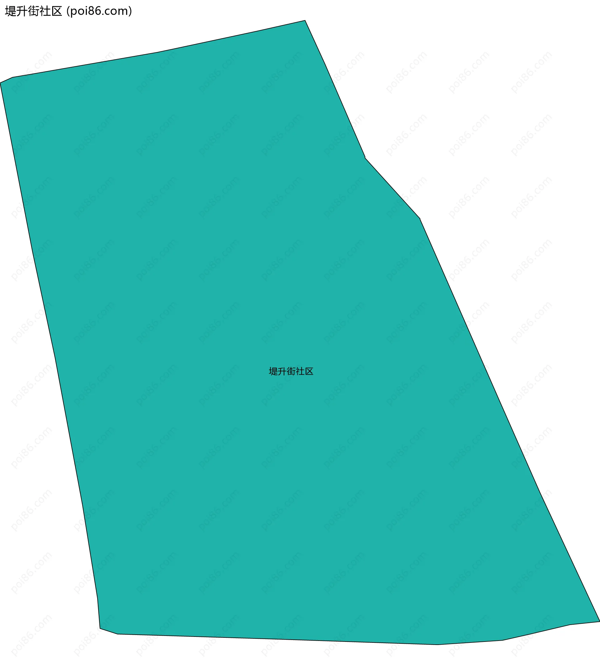 堤升街社区边界地图