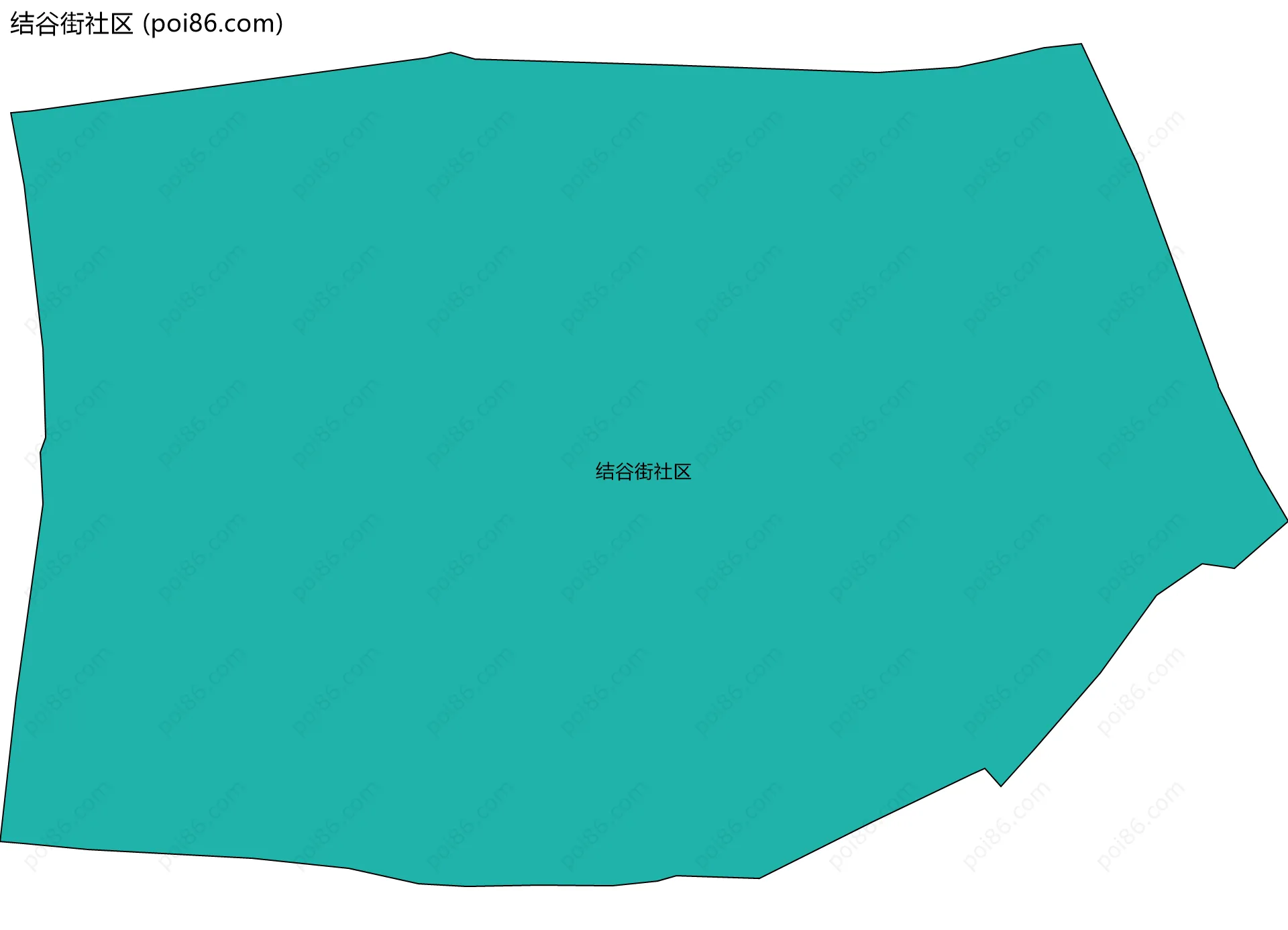 结谷街社区边界地图