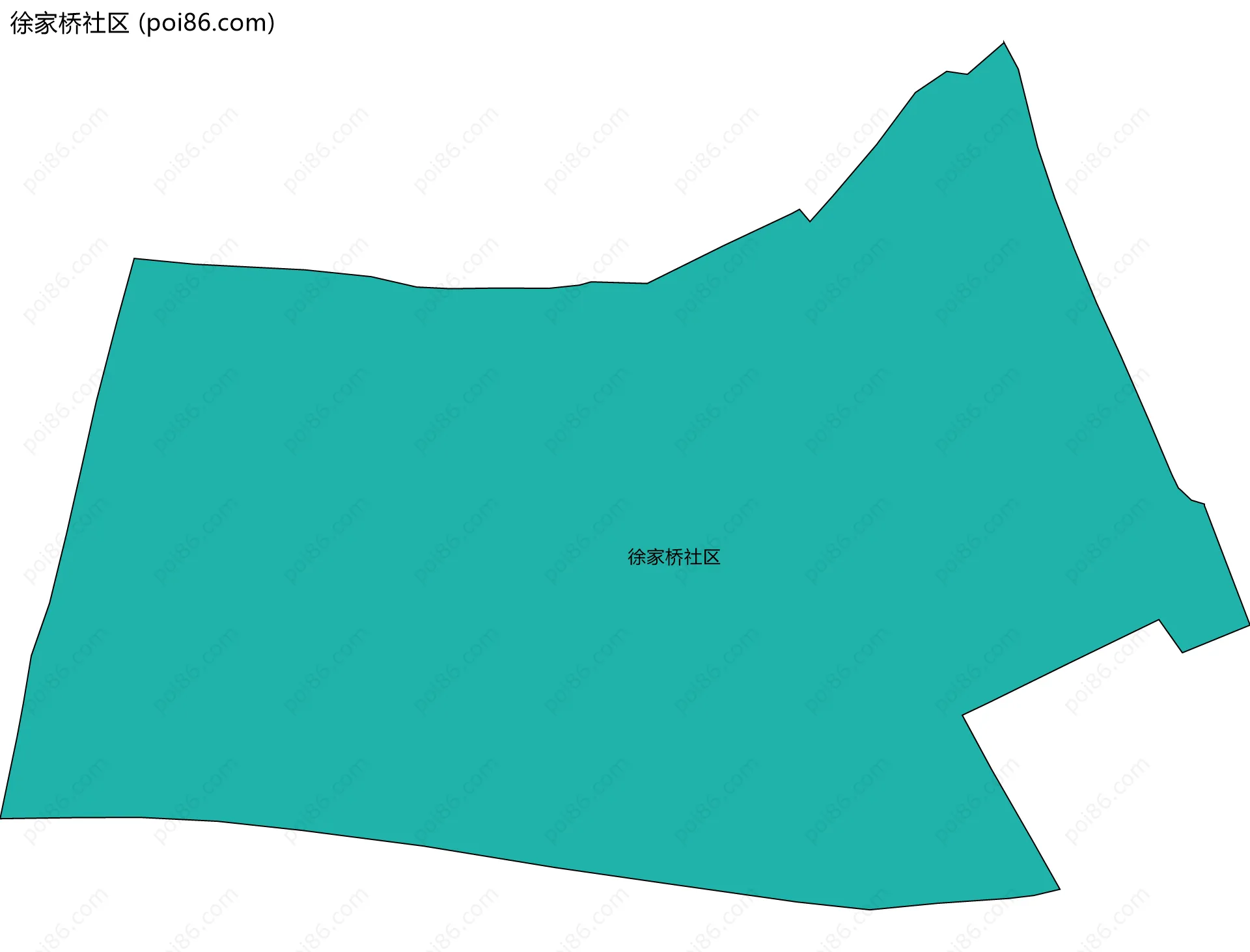 徐家桥社区边界地图