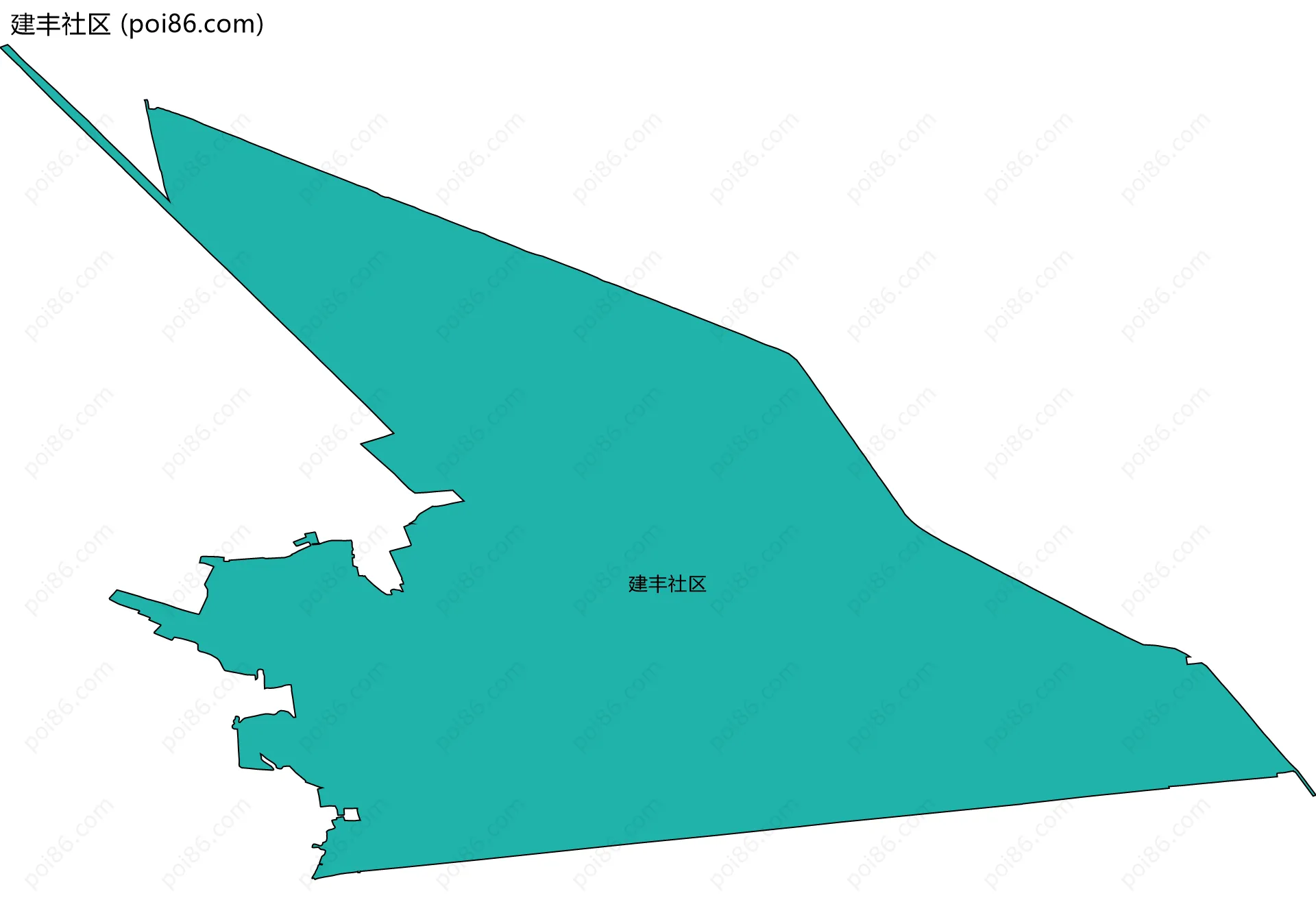 建丰社区边界地图