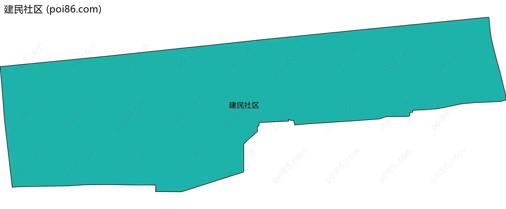 建民社区边界地图